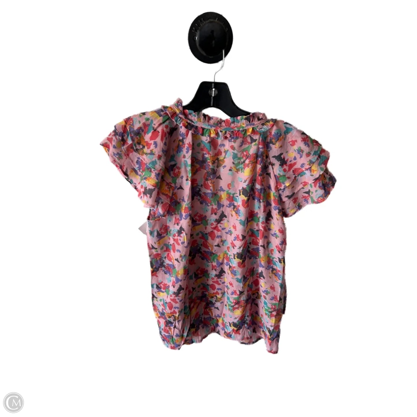 Top Short Sleeve By Zac And Rachel In Pink & Purple, Size: S