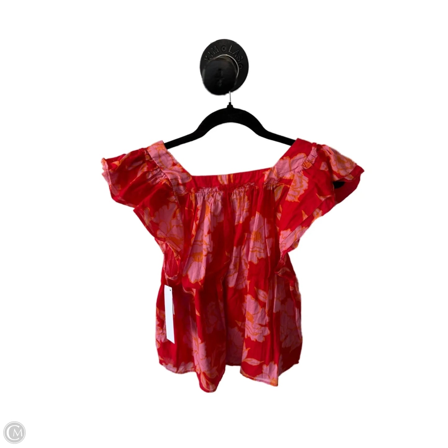 Top Short Sleeve By Olivaceous In Pink & Red, Size: S