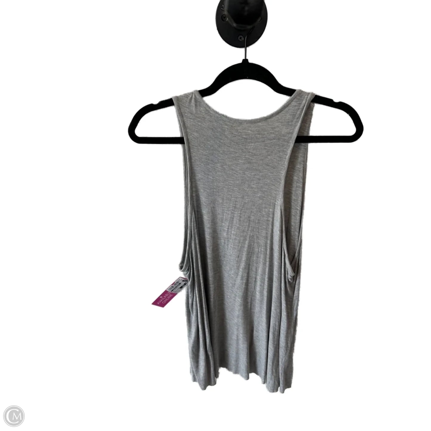 Top Sleeveless Basic By Clothes Mentor In Grey, Size: L