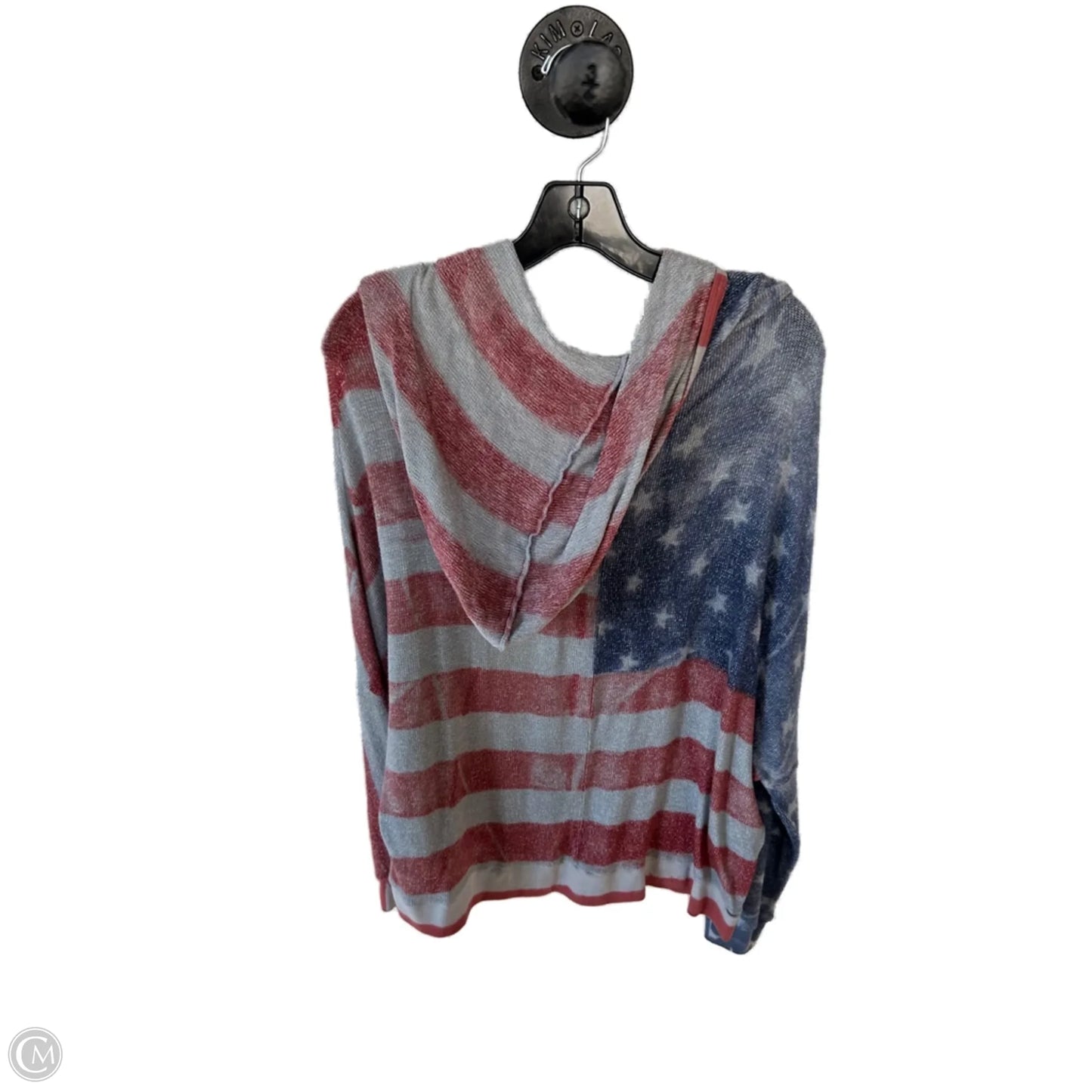 Sweatshirt Hoodie By T Party In Blue & Red, Size: L