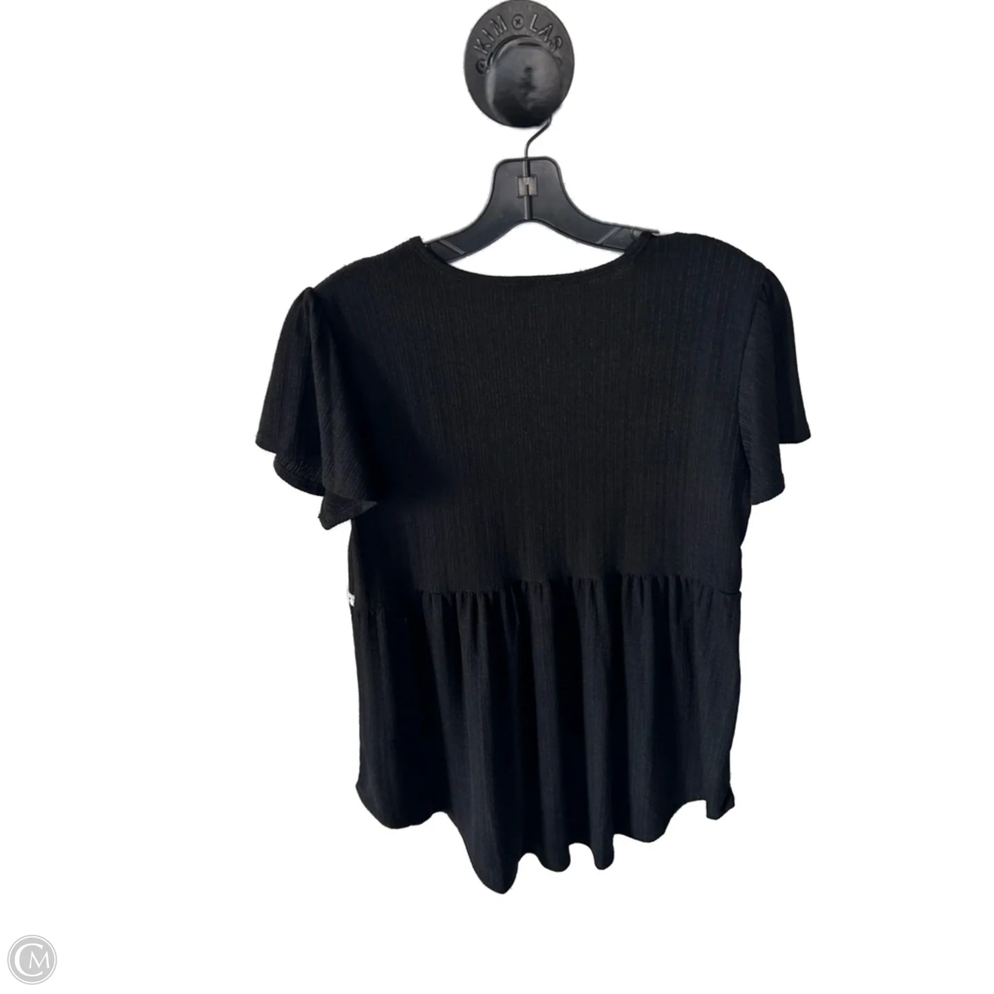Top Short Sleeve By Heimish Usa In Black & White, Size: M