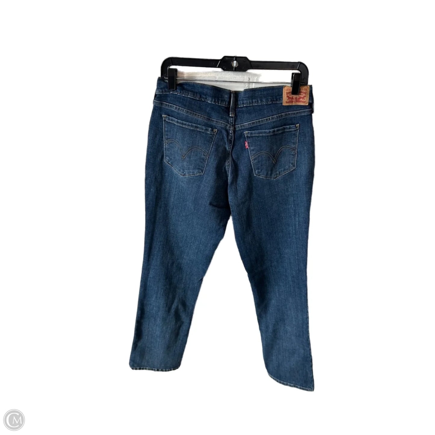 Jeans Straight By Levis In Blue Denim, Size: 8