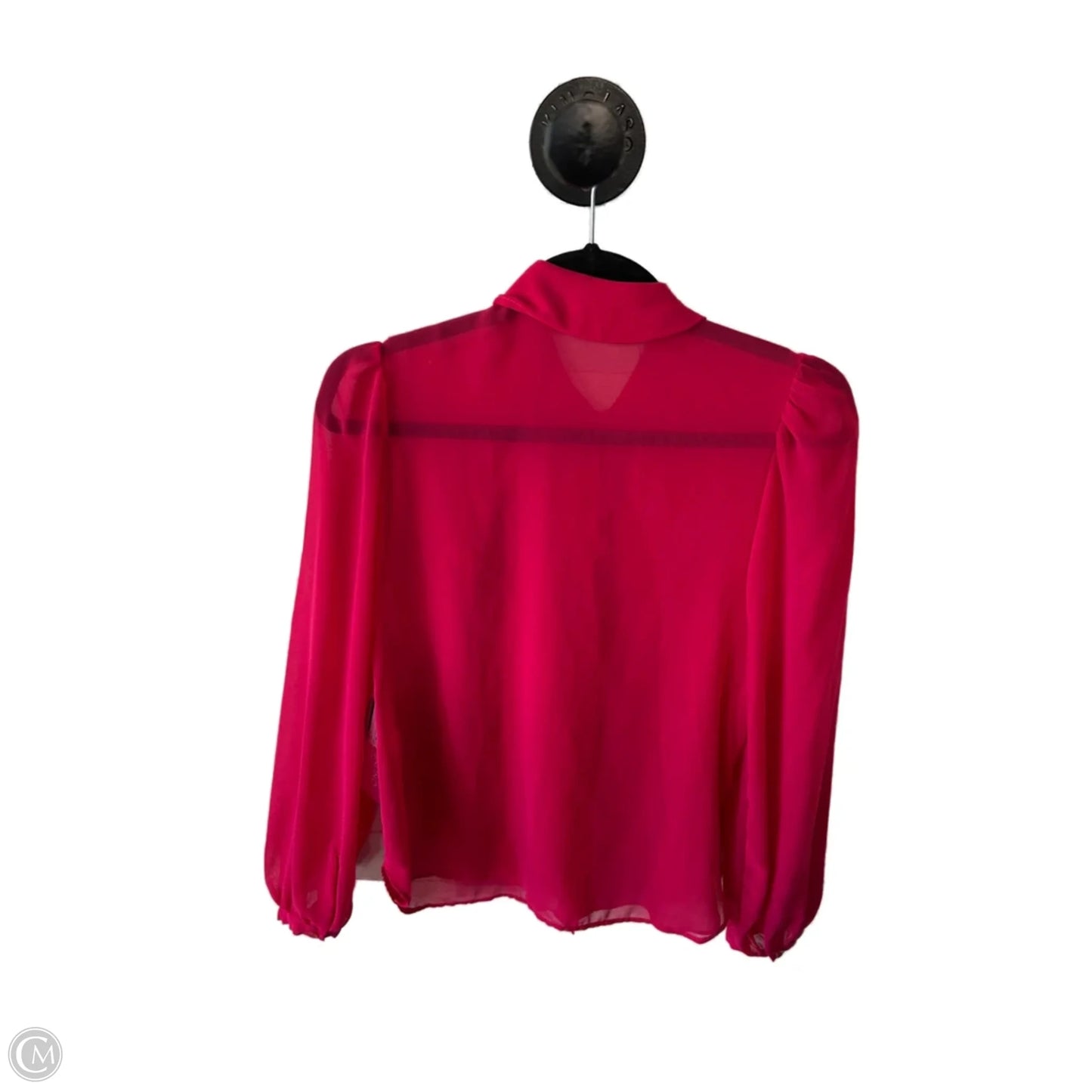 Top Long Sleeve By Zara In Pink, Size: Xs