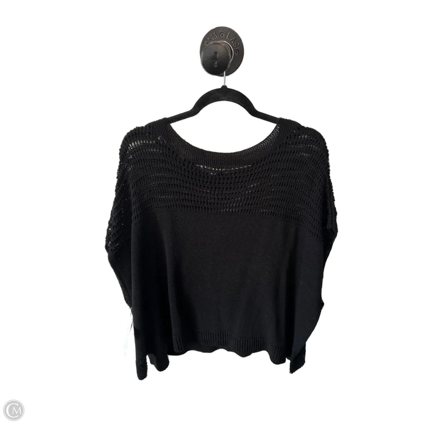 Sweater Short Sleeve By Max Studio In Black, Size: Xl