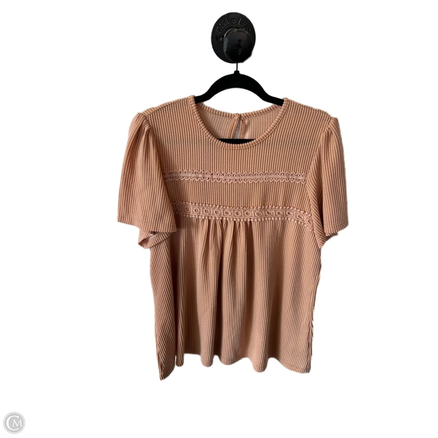 Top Short Sleeve By Clothes Mentor In Orange, Size: Xl