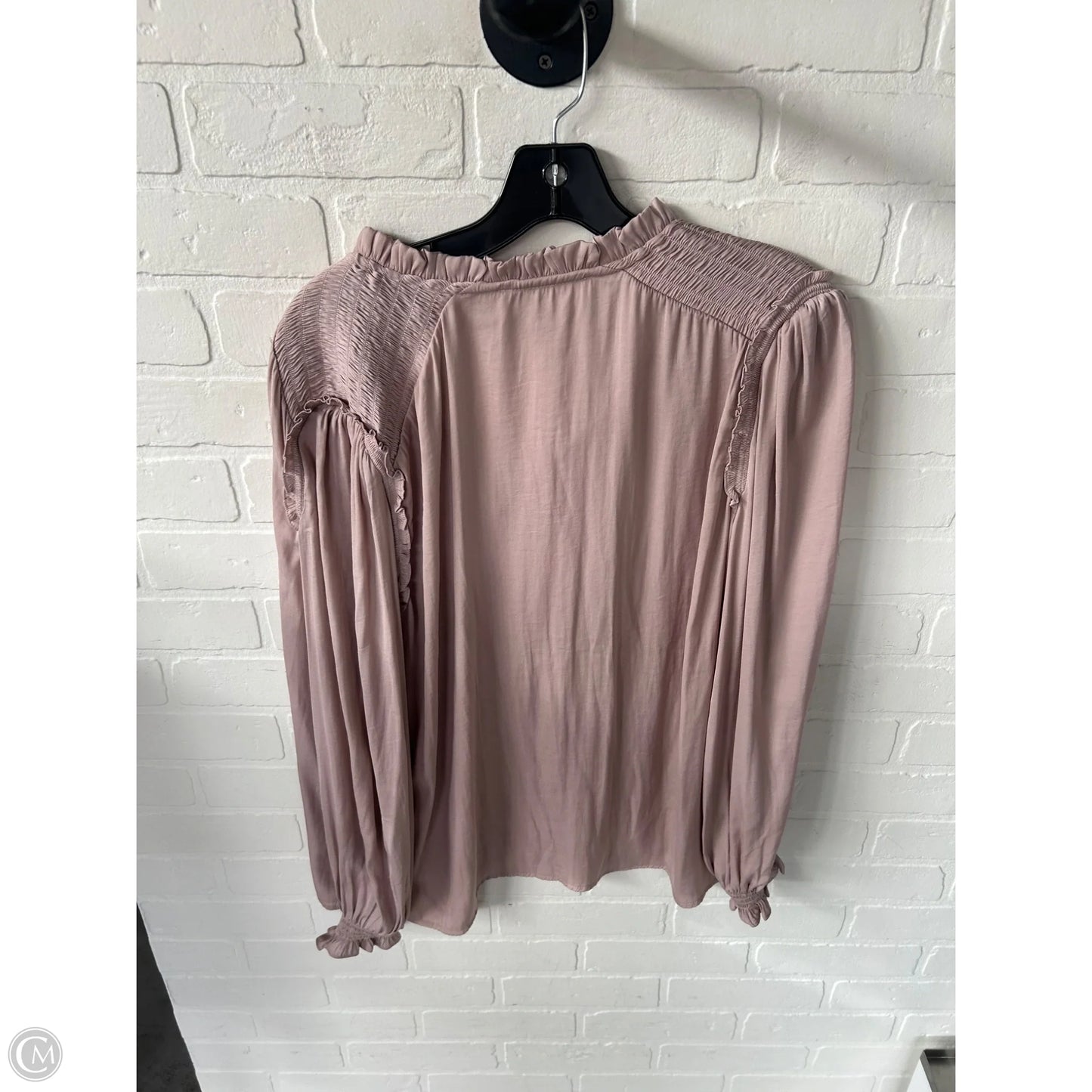Top Long Sleeve By Chelsea And Theodore In Pink, Size: L