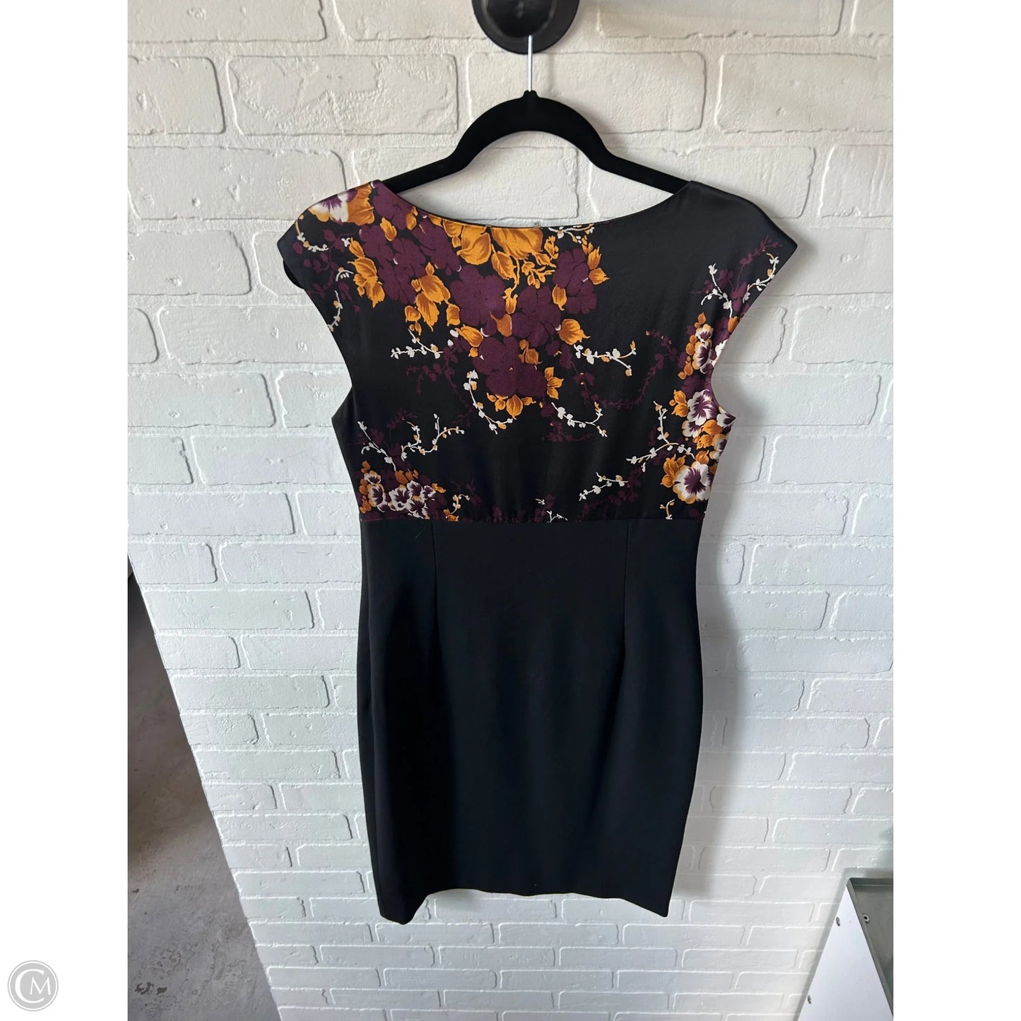 Dress Work By Elie Tahari In Black & Purple, Size: M