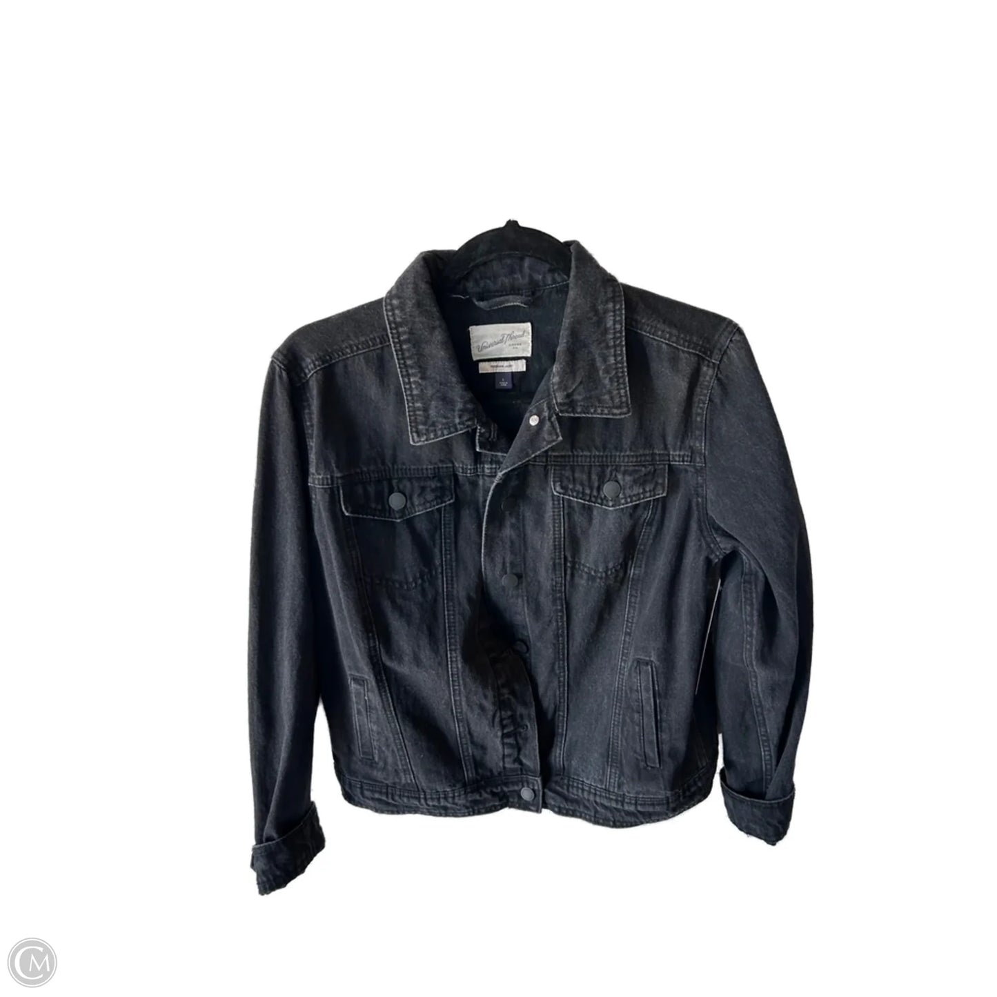 Jacket Denim By Universal Thread In Black Denim, Size: L