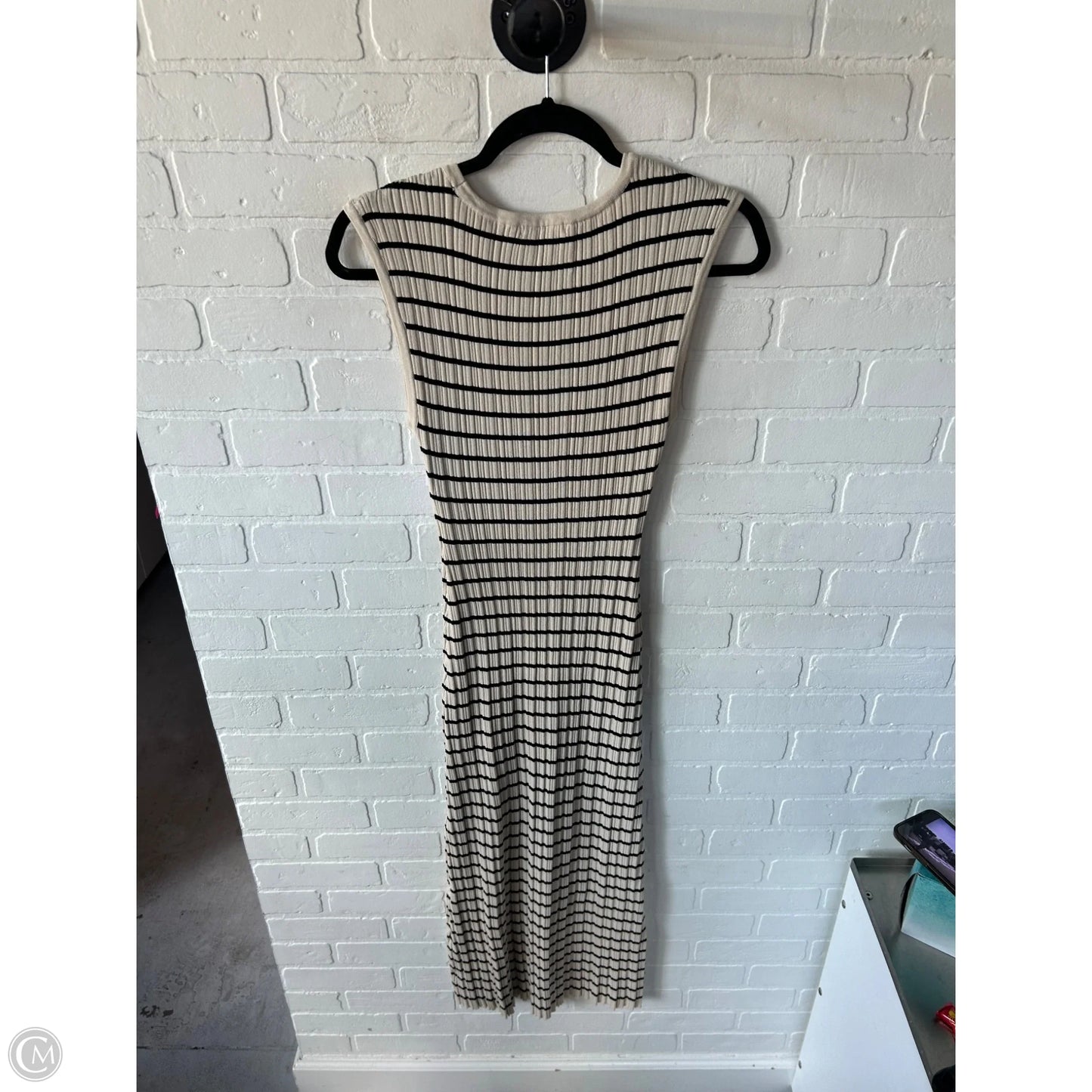 Dress Casual Maxi By Z Supply In Black & Tan, Size: M