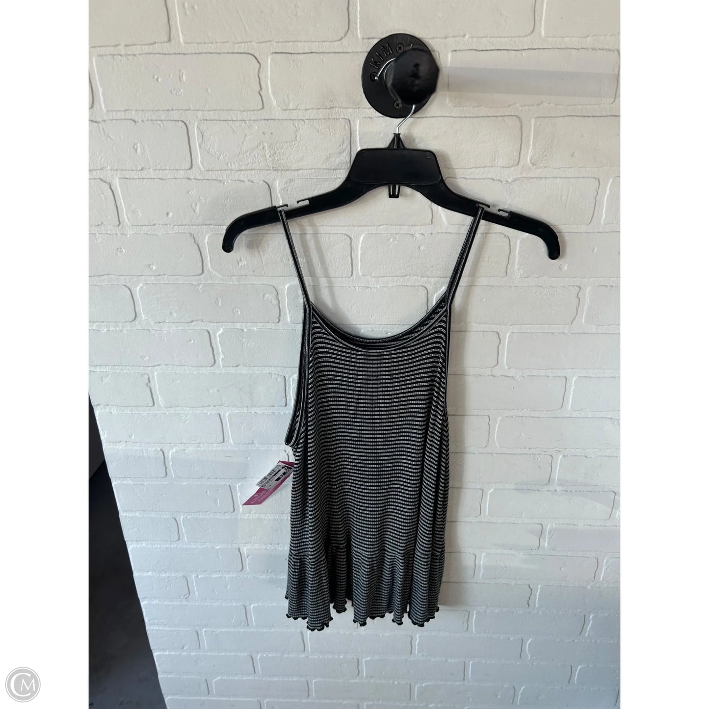 Top Sleeveless Basic By American Eagle In Black & White, Size: M