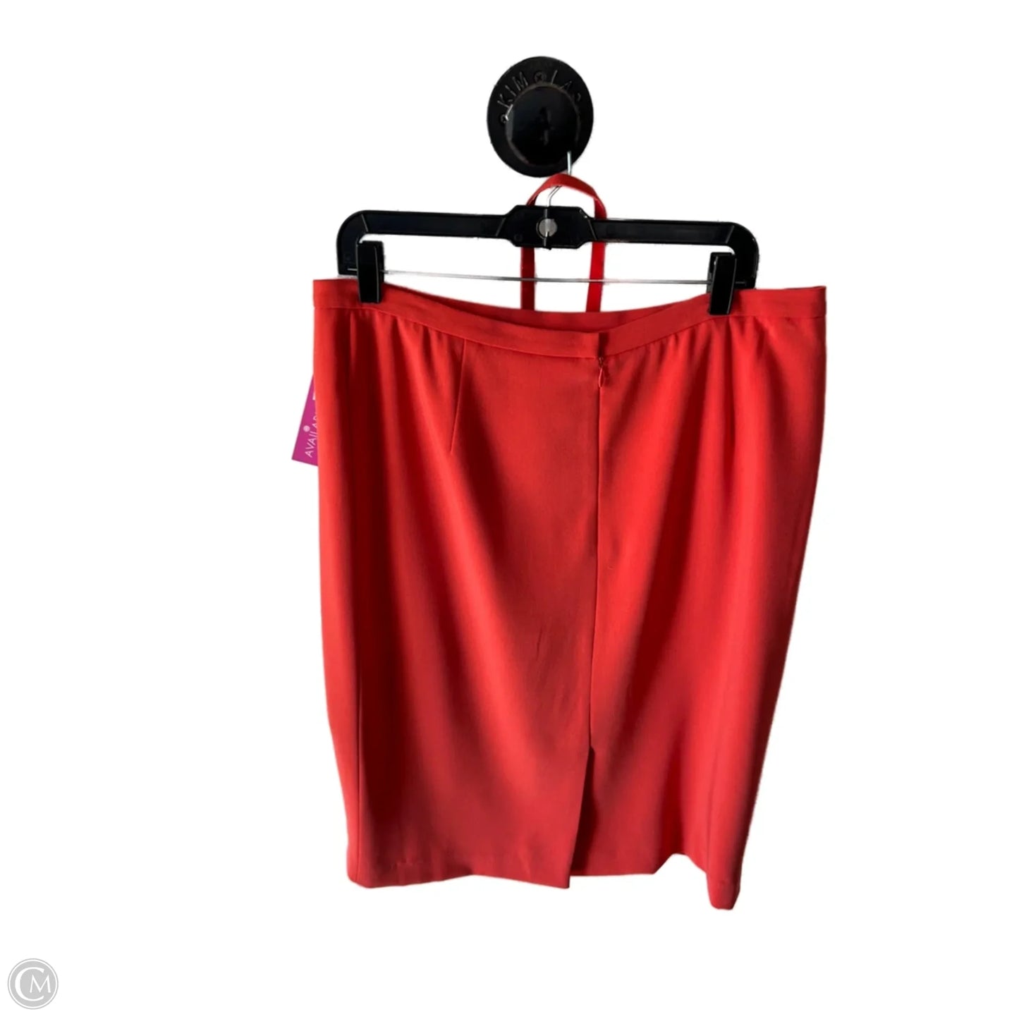 Skirt Midi By Kasper In Orange, Size: 16