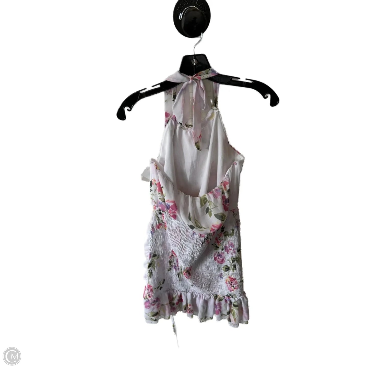 Dress Casual Short By Guess In Pink & White, Size: M