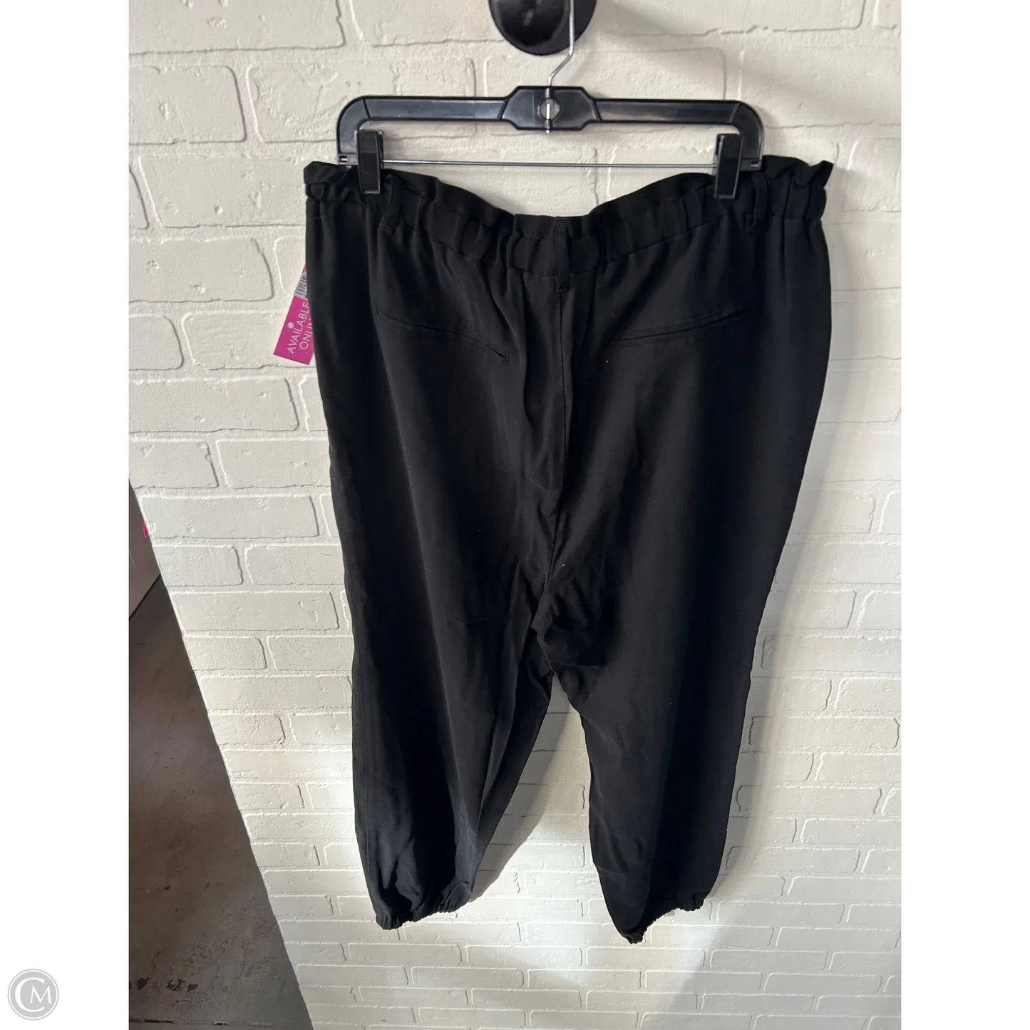 Pants Joggers By Inc In Black, Size: 20