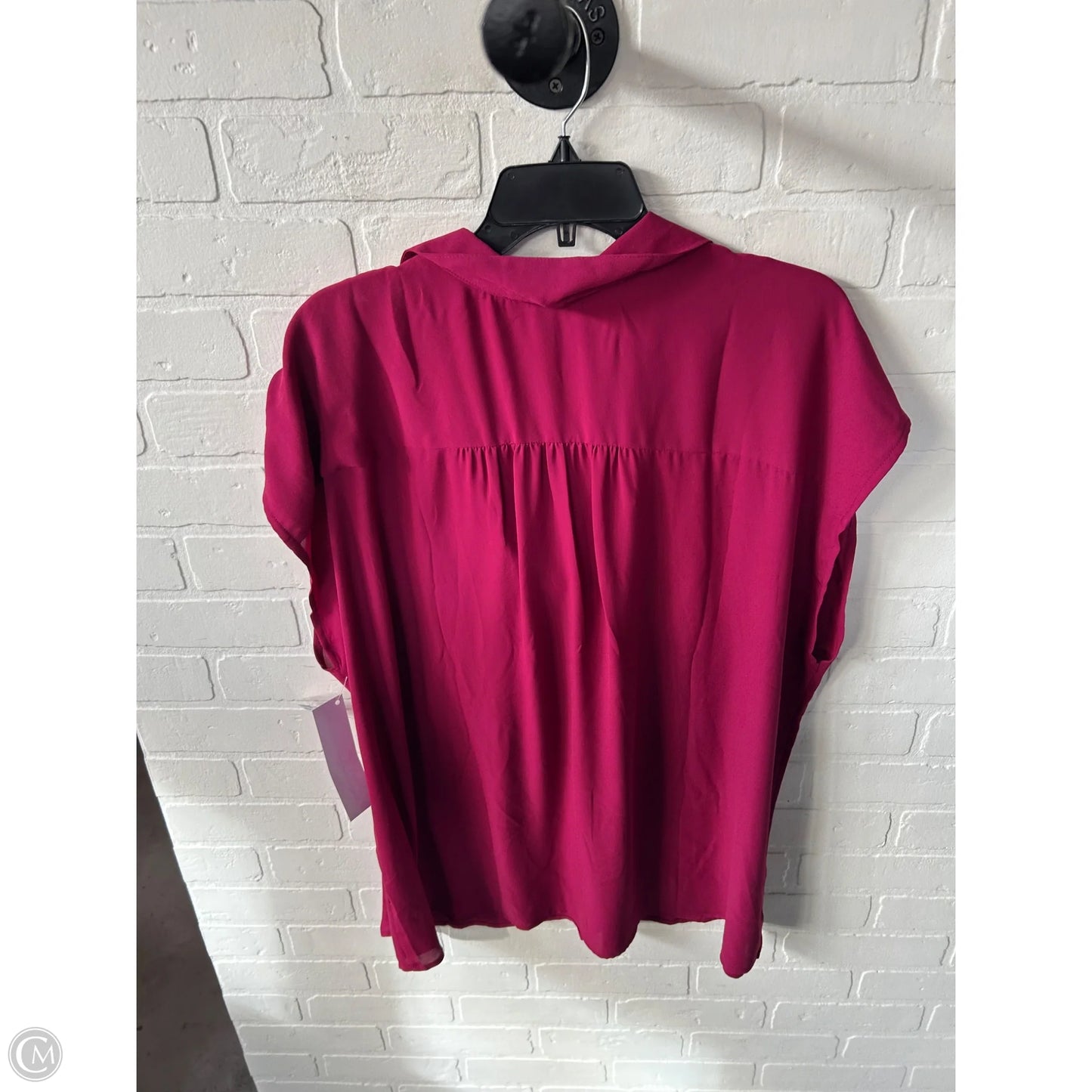 Top Short Sleeve By Roz And Ali In Red, Size: 3x