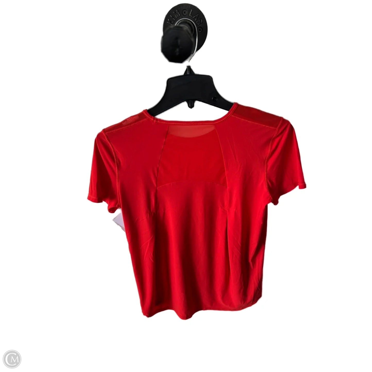 Athletic Top Short Sleeve By Lululemon In Red, Size: S