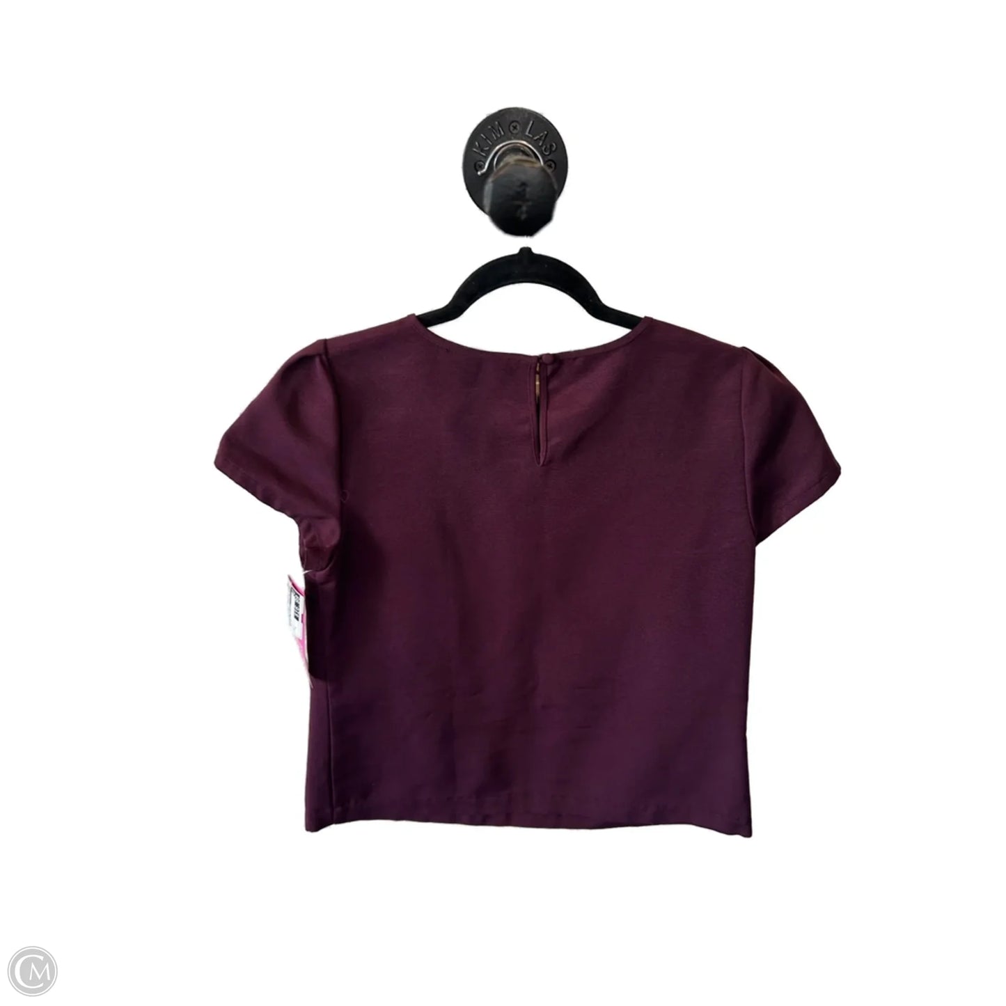 Top Short Sleeve By Brooks Brothers In Purple, Size: S