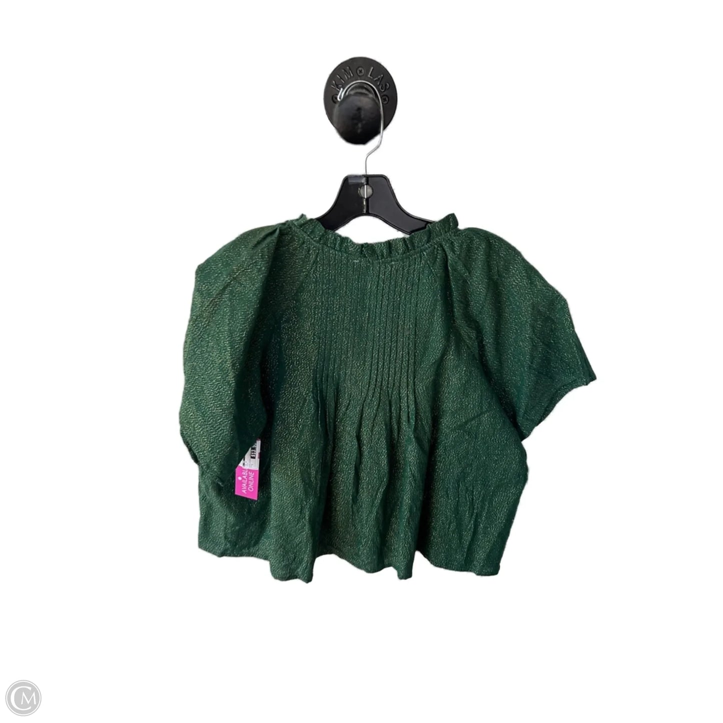 Top Short Sleeve By Cmc In Green, Size: S