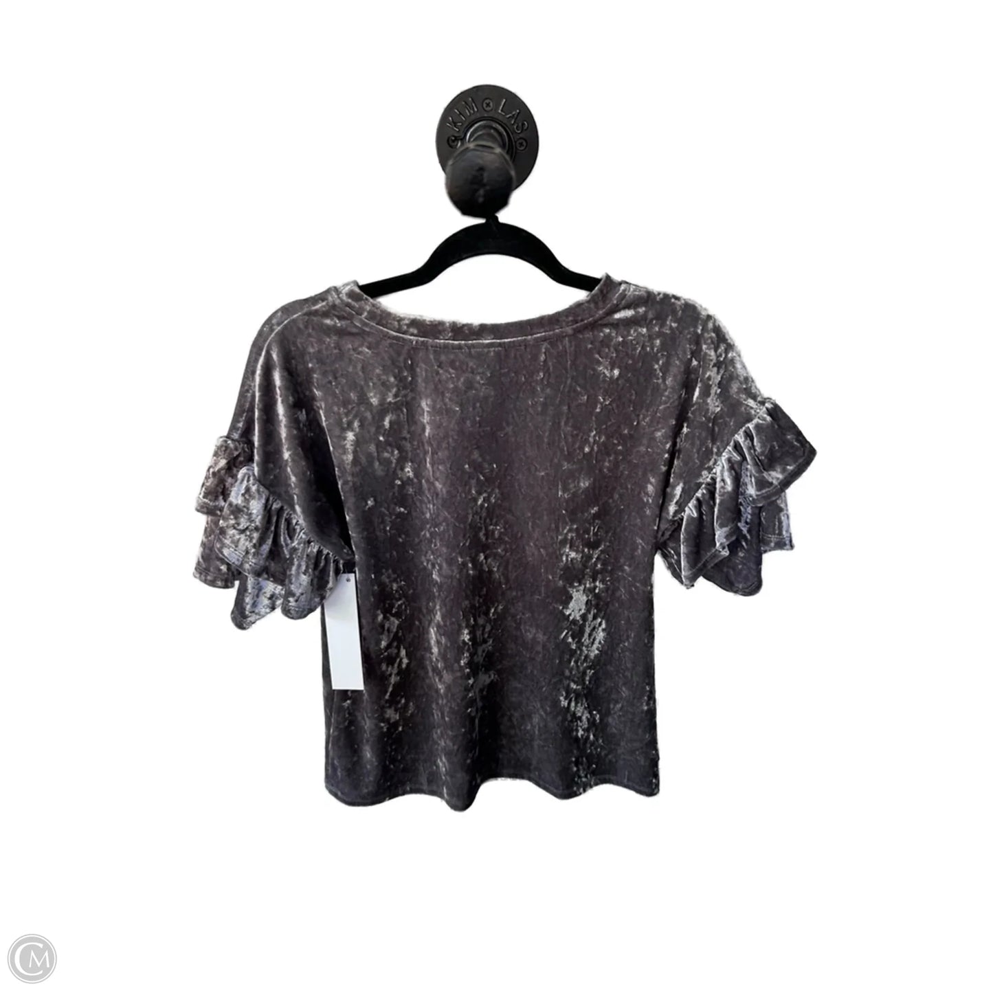 Top Short Sleeve By Mossimo In Grey, Size: S