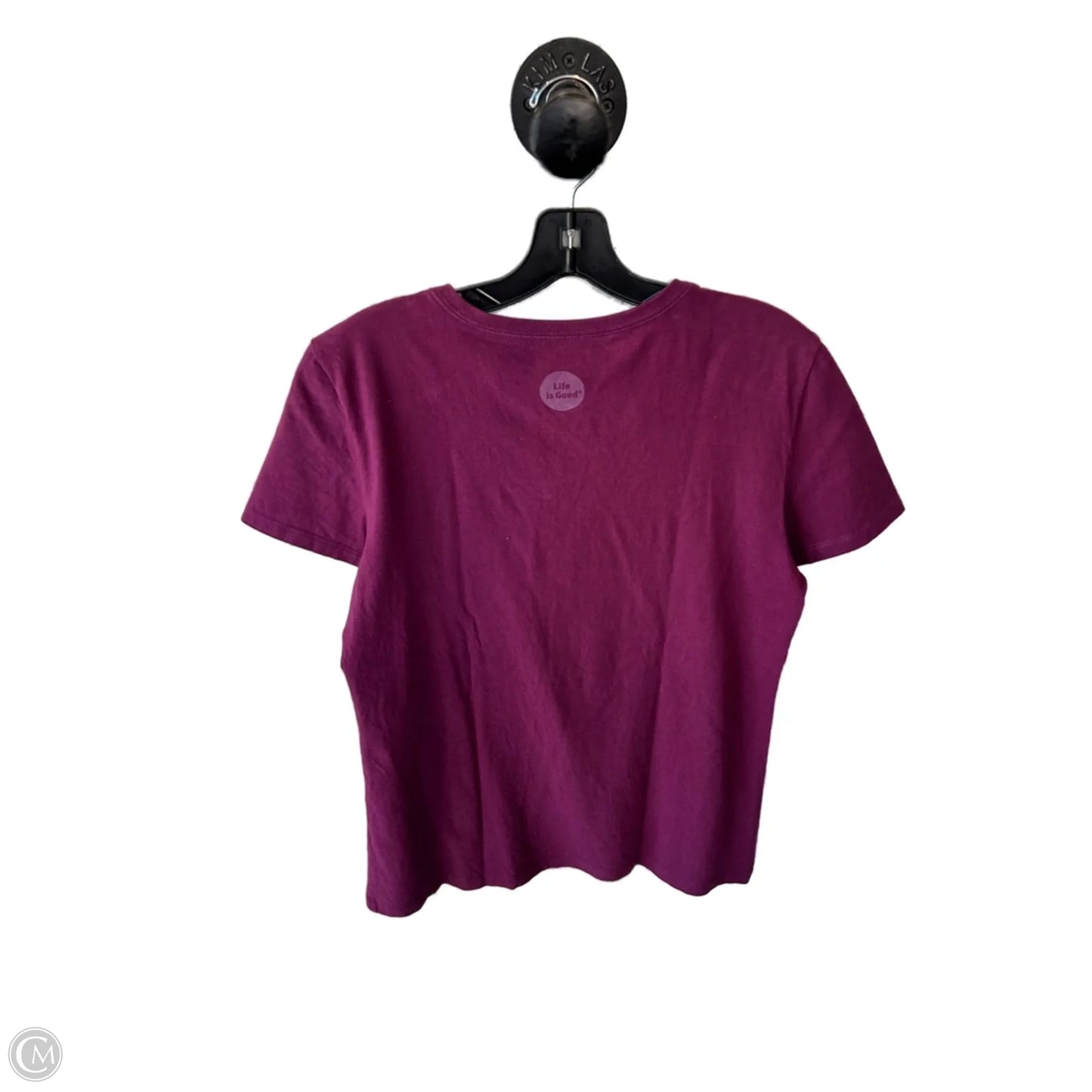 Top Short Sleeve Basic By Life Is Good In Purple, Size: S
