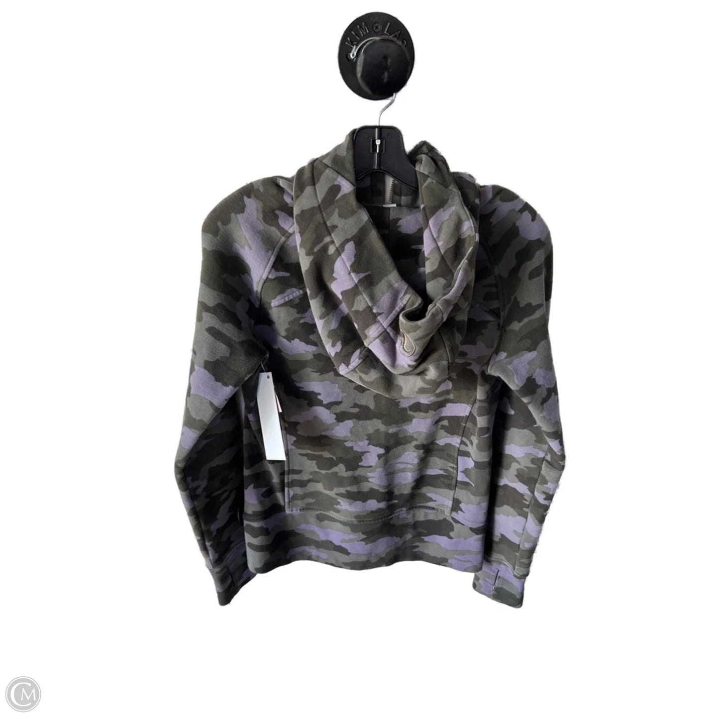Athletic Sweatshirt Hoodie By Lululemon In Green & Purple, Size: S