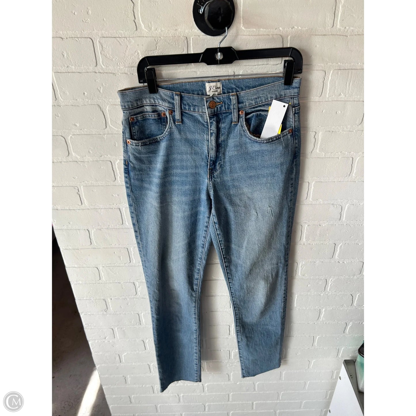 Jeans Straight By J. Crew In Blue Denim, Size: 4l