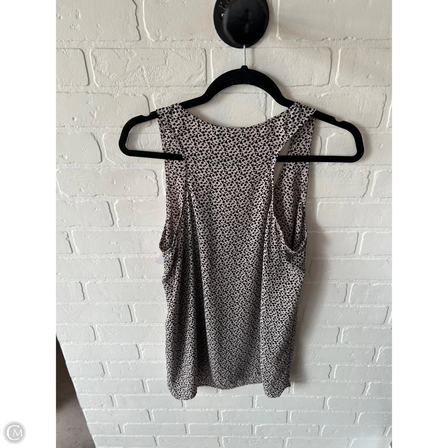 Top Sleeveless By Cabi In Black & Tan, Size: M