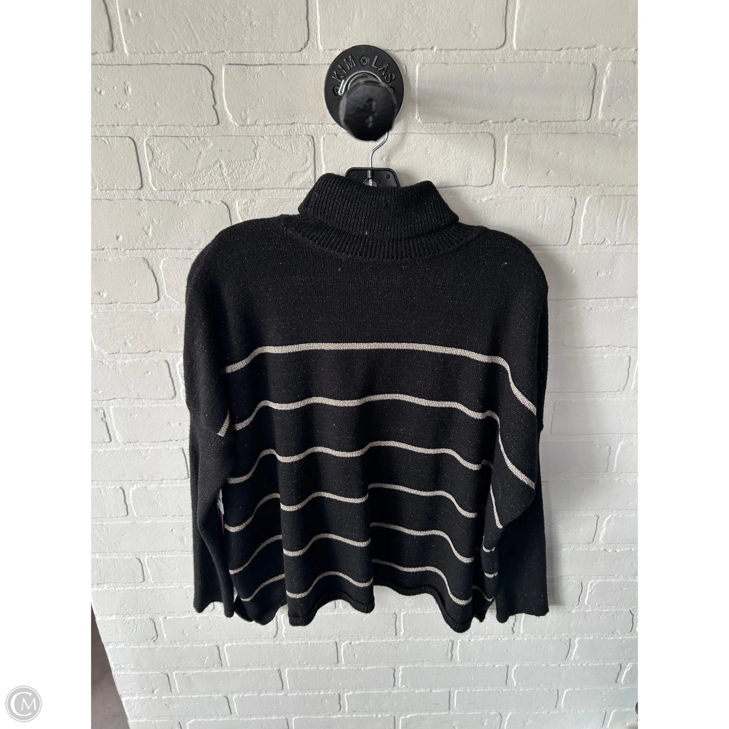 Sweater By Cupcakes And Cashmere In Black & Gold, Size: S
