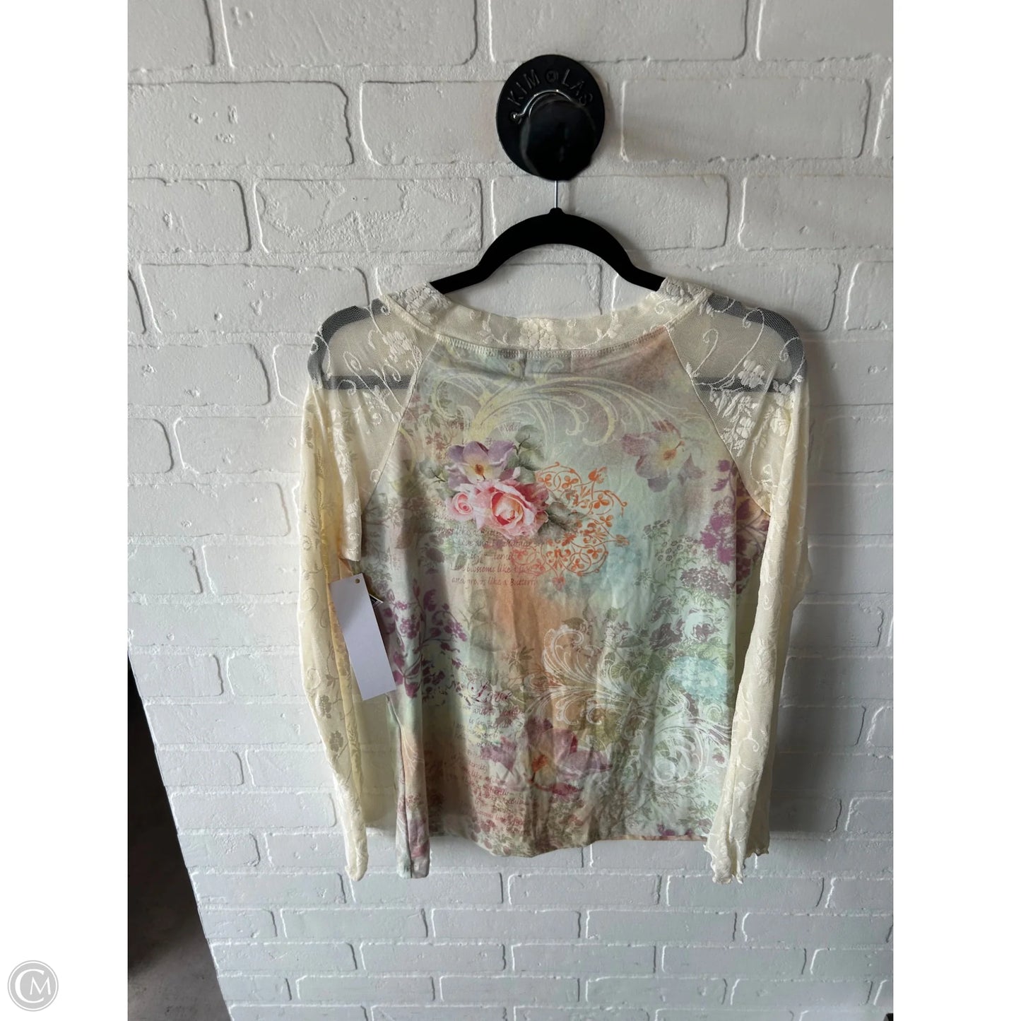 Top Long Sleeve By Clothes Mentor In Green & Yellow, Size: L