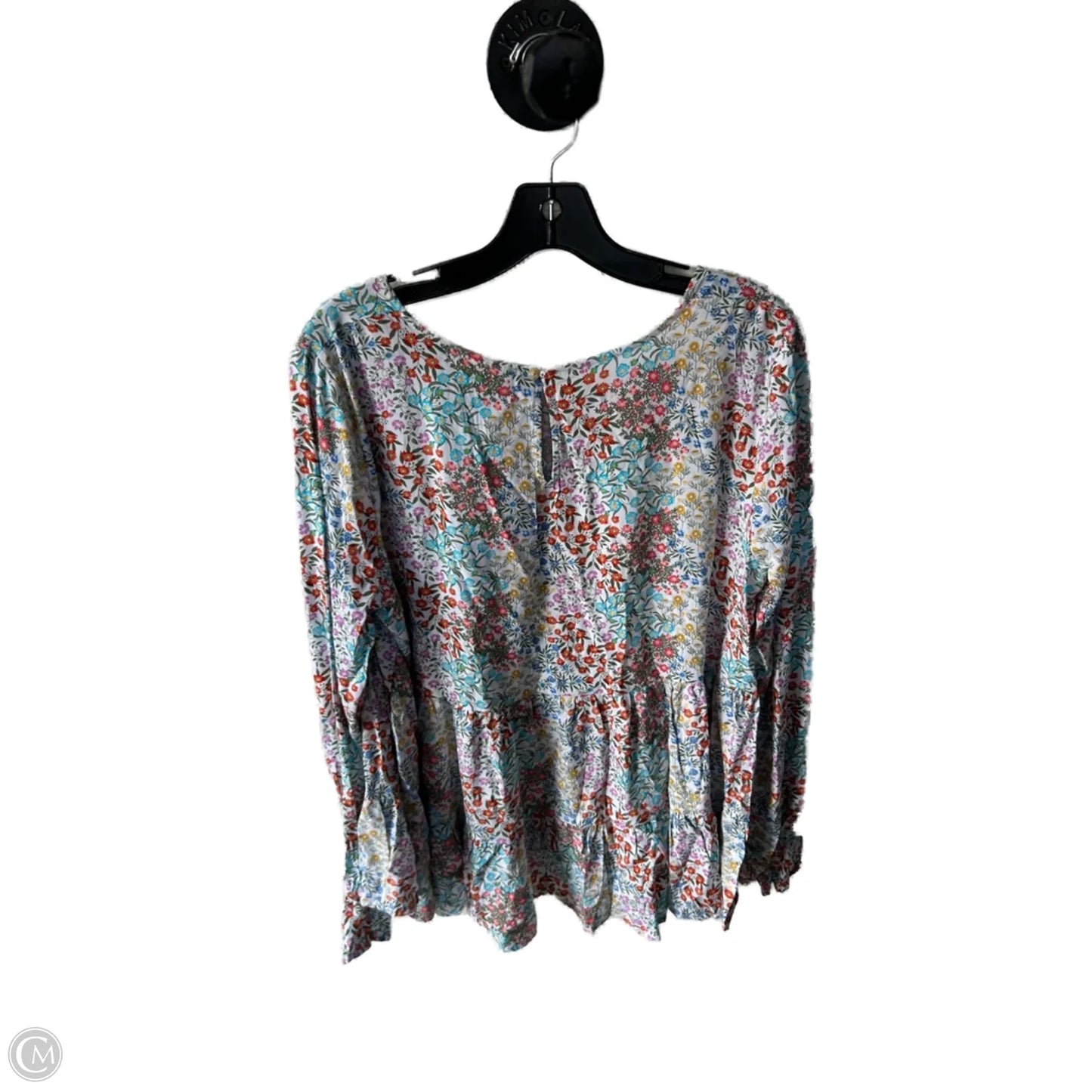Top Long Sleeve By Jane And Delancey In Blue & Pink, Size: Xl