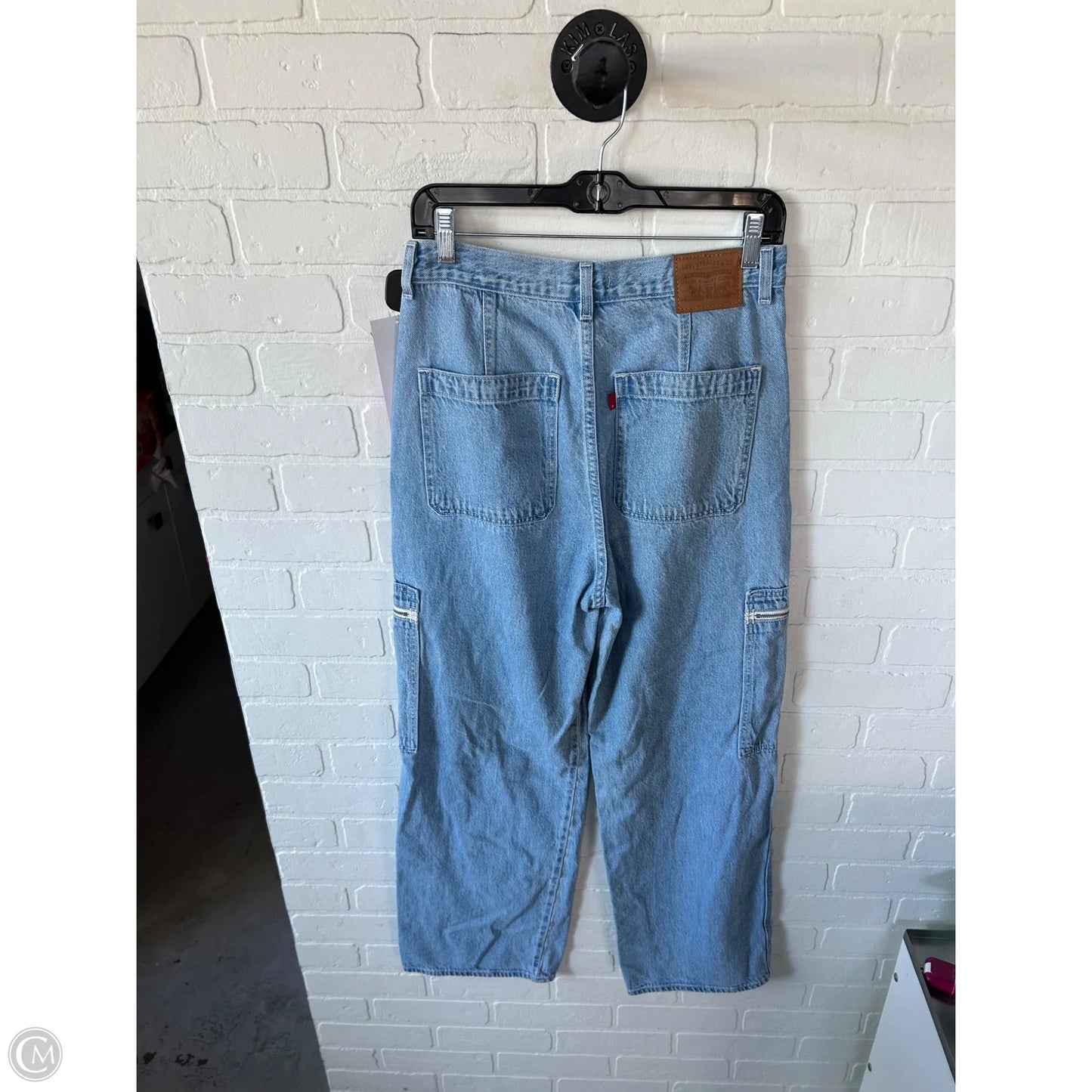 Jeans Straight By Levis In Blue Denim, Size: 6