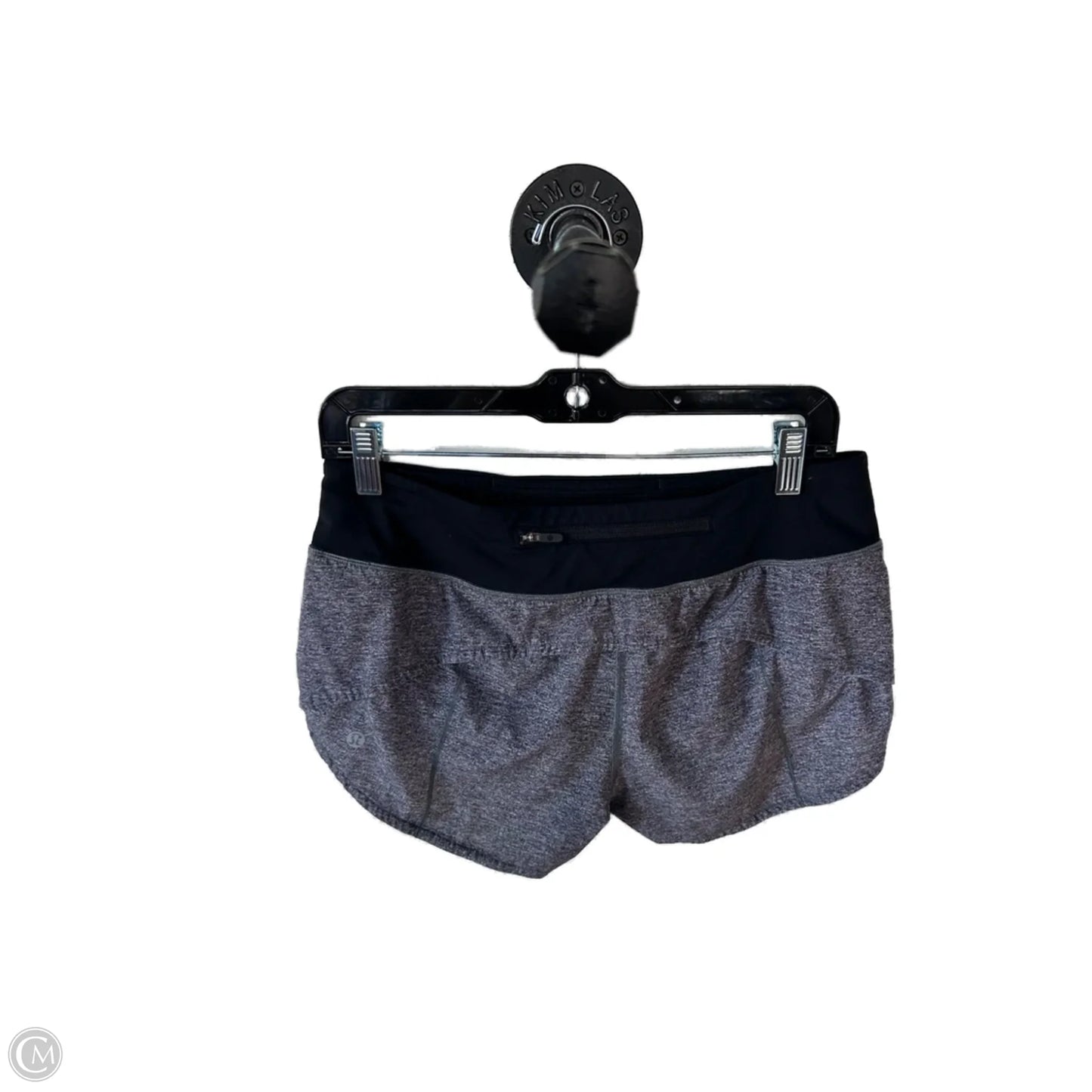 Athletic Shorts By Lululemon In Black & Grey, Size: 6