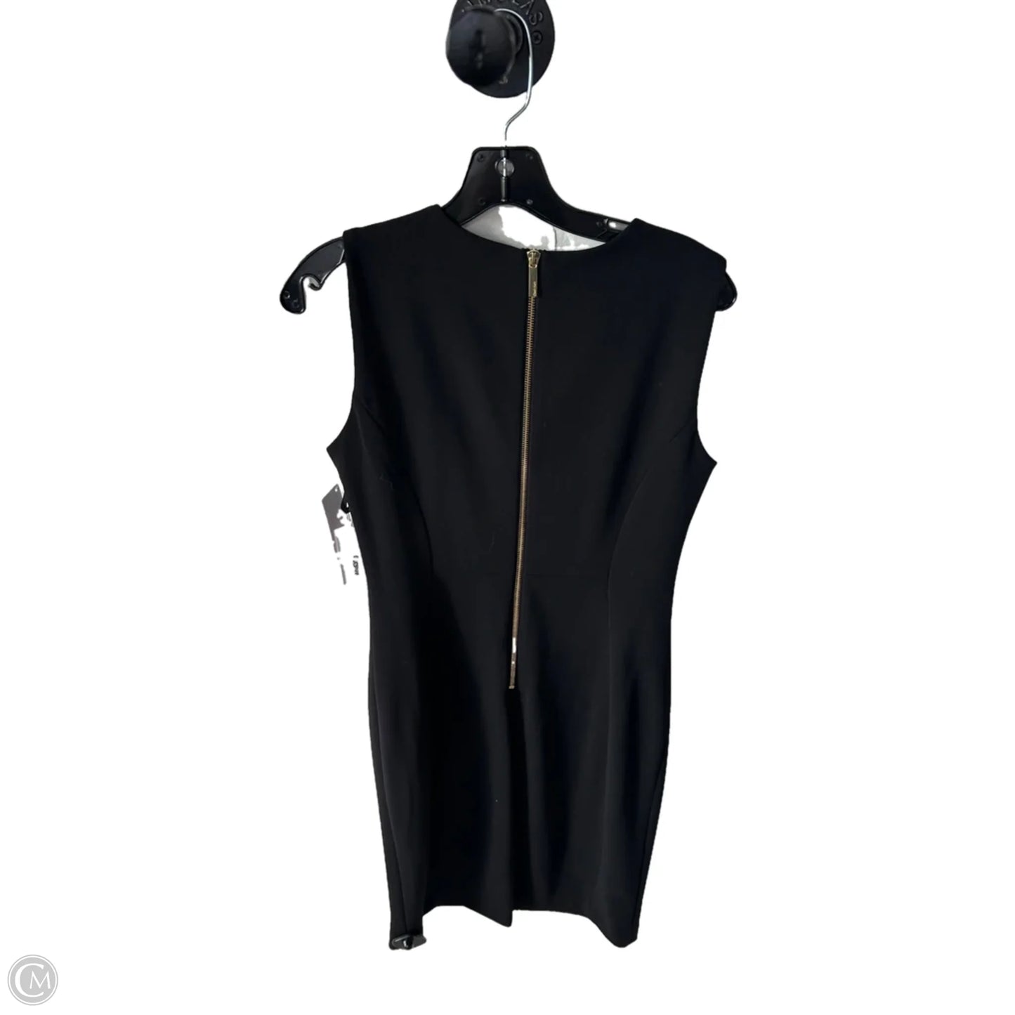 Dress Work By Calvin Klein In Black & Gold, Size: S