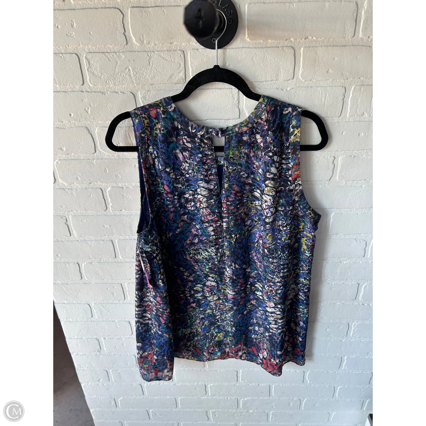 Top Sleeveless By Cabi In Blue & Purple, Size: L