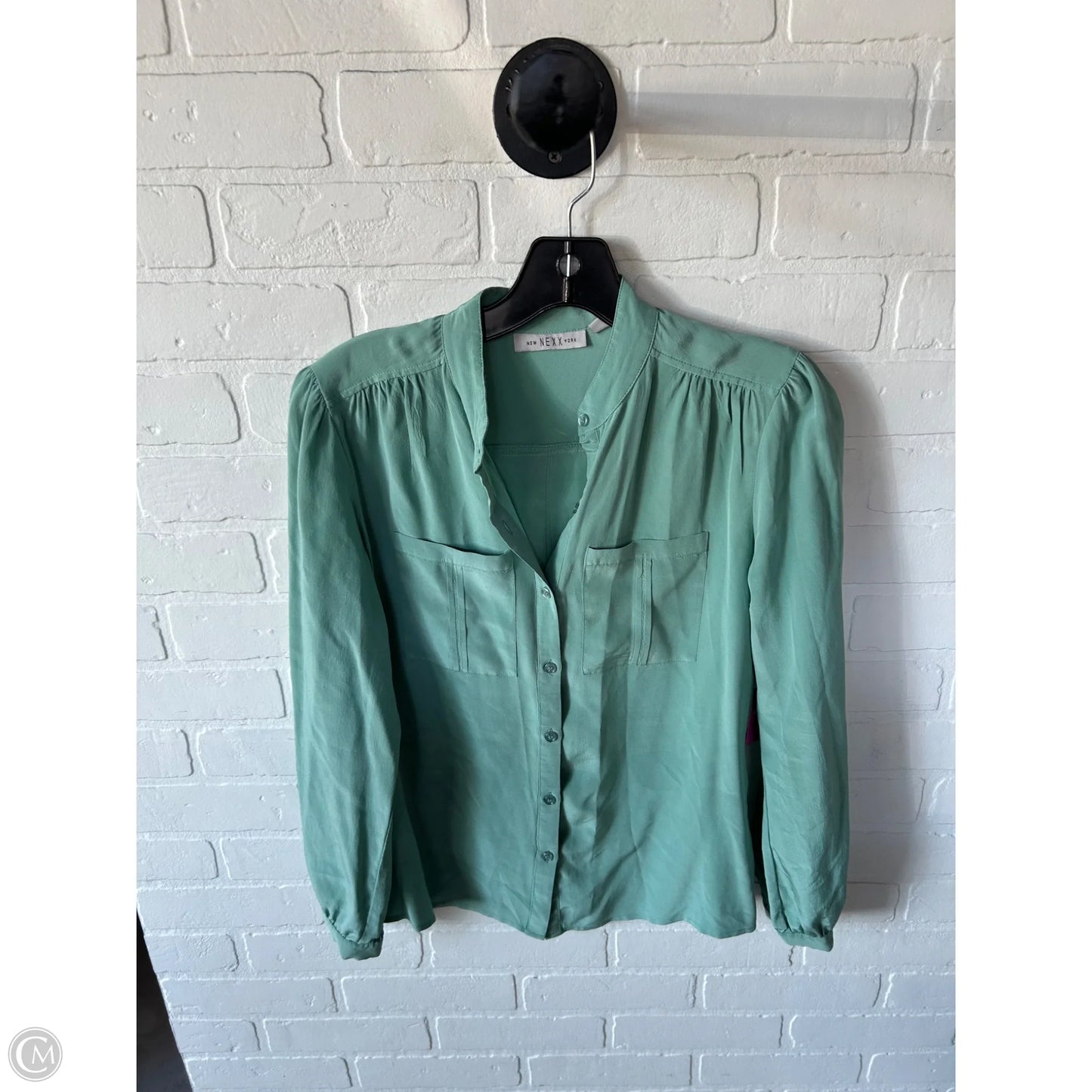 Top Long Sleeve By Clothes Mentor In Green, Size: S