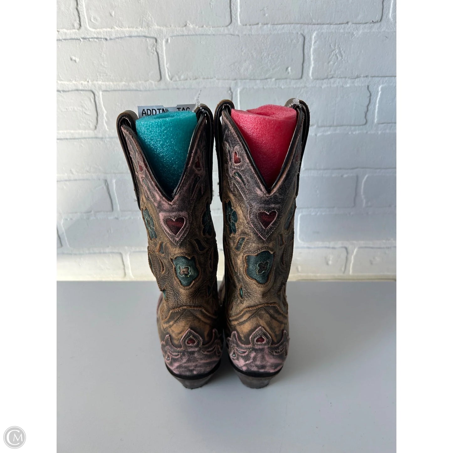 Boots Western By Dan Post In Brown & Pink, Size: 7