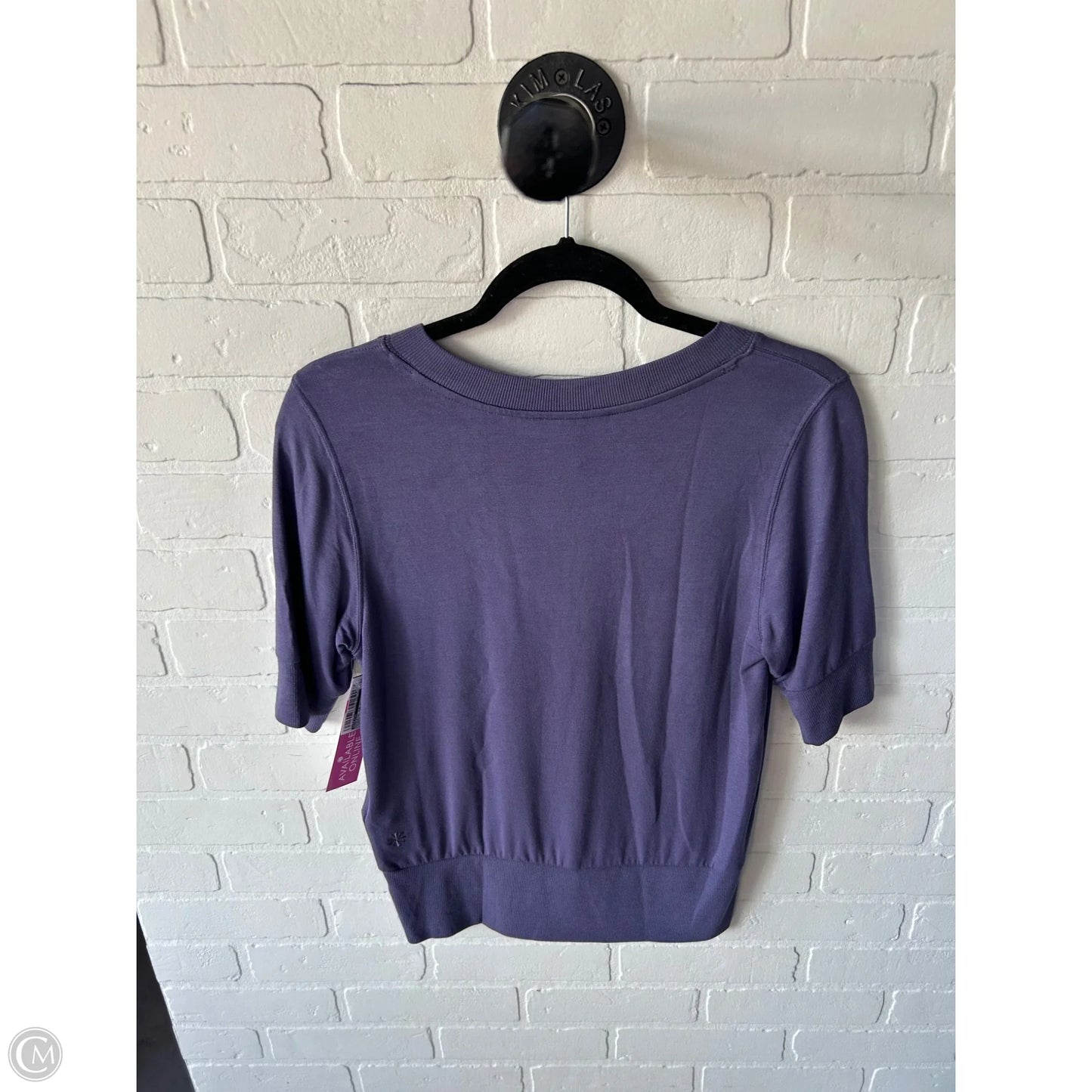 Athletic Top Short Sleeve By Athleta In Purple, Size: Xs