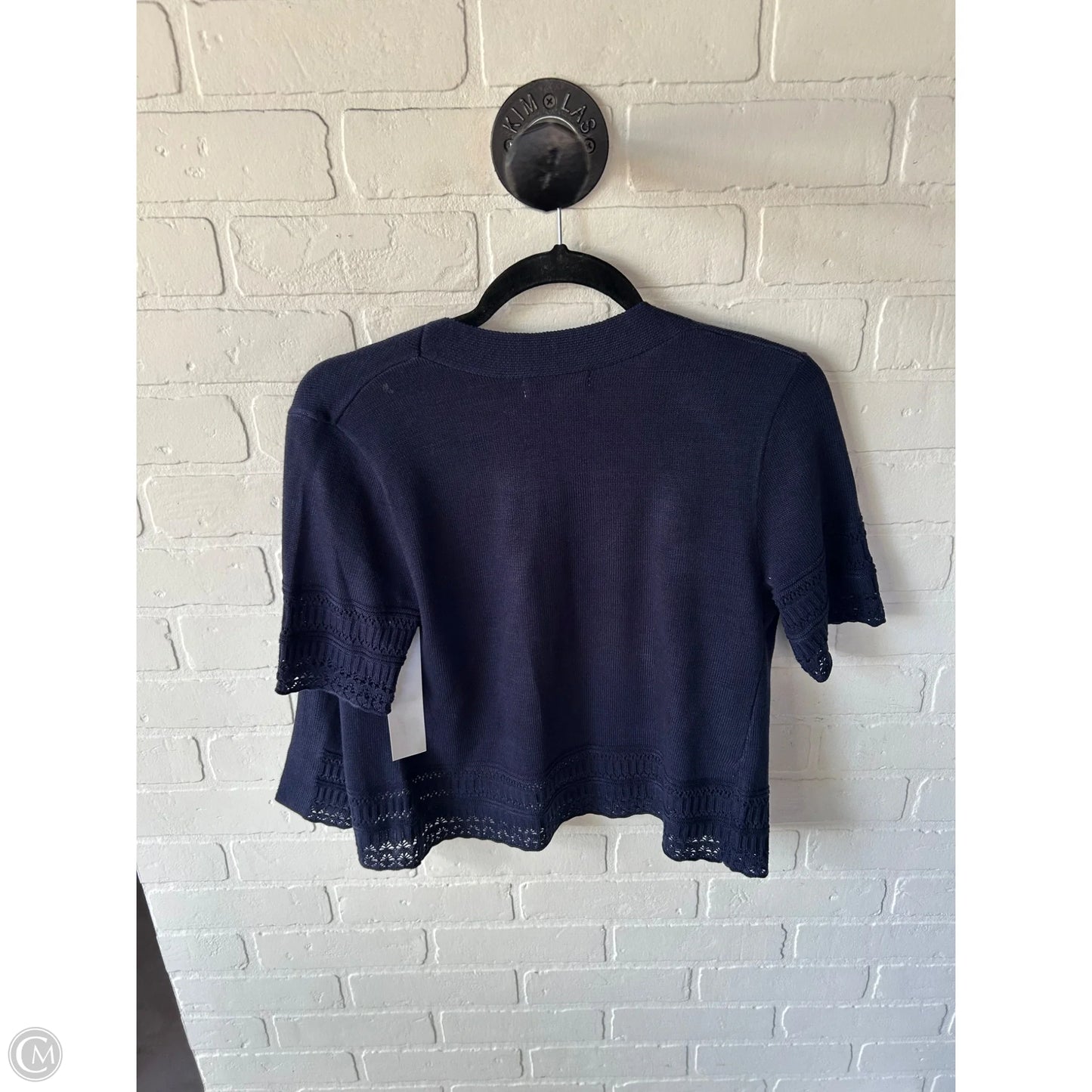 Sweater Short Sleeve By Robbie Bee In Navy, Size: S