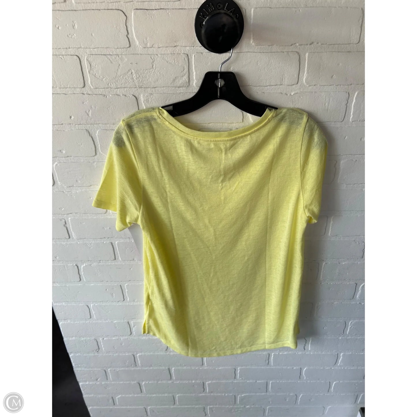 Athletic Top Short Sleeve By Athleta In Yellow, Size: S