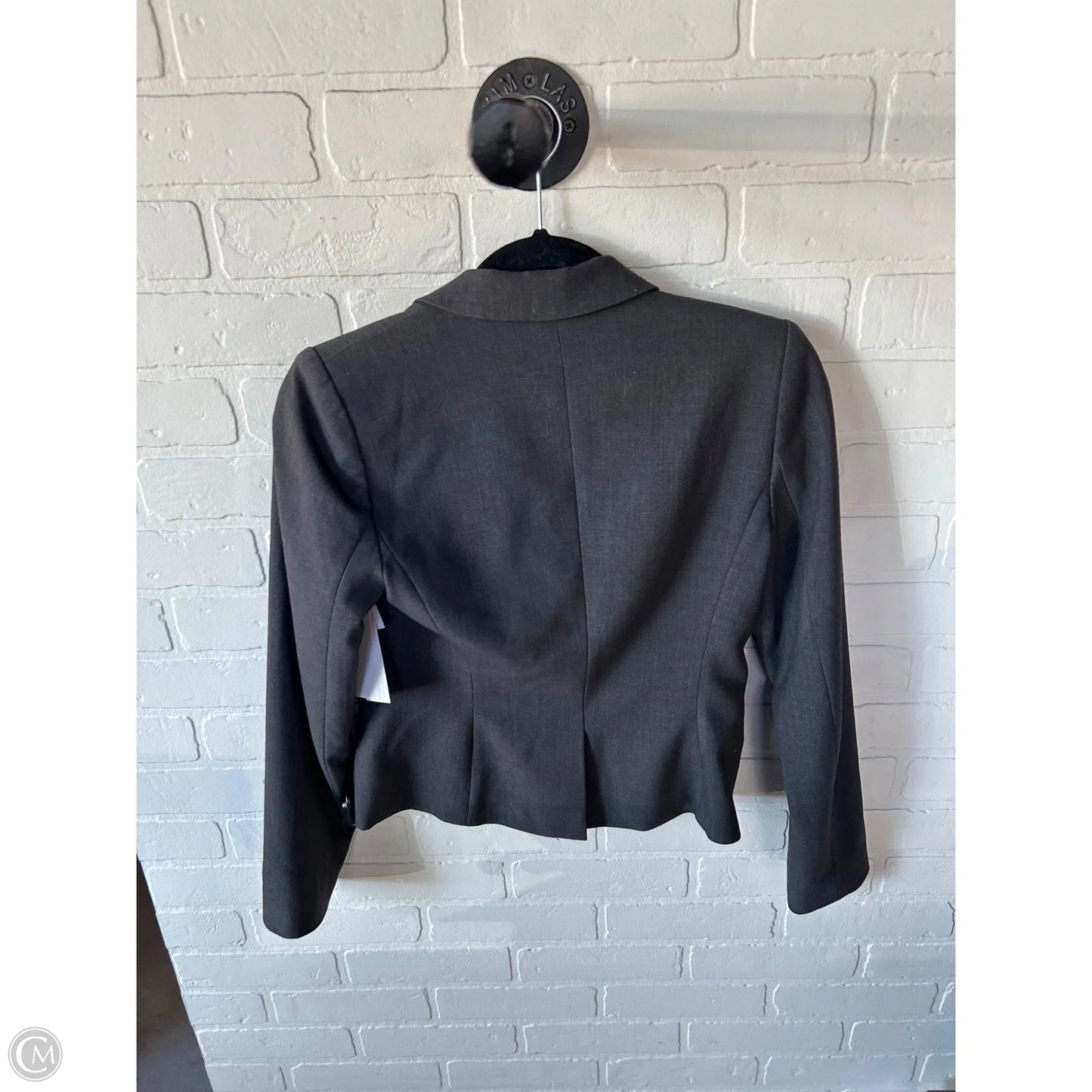 Blazer By Calvin Klein In Grey, Size: Xsp