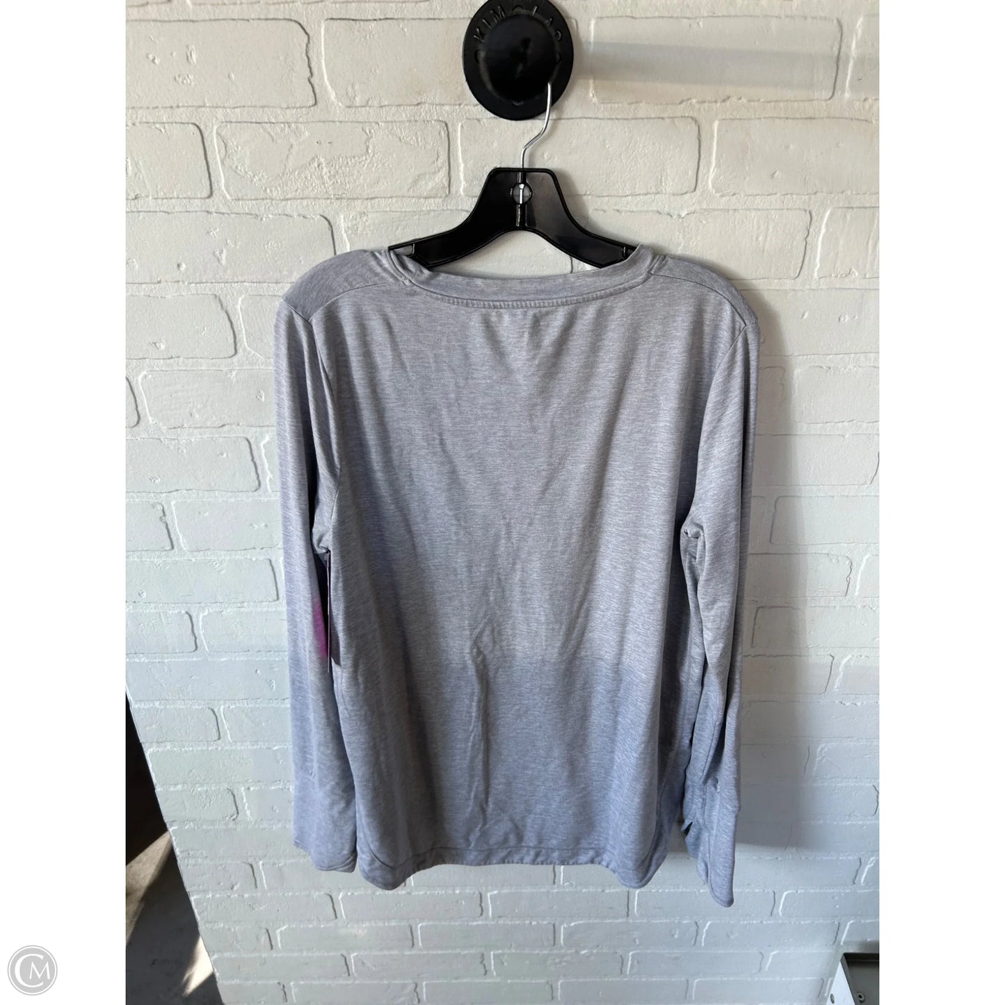 Athletic Top Long Sleeve Crewneck By Athleta In Grey, Size: L