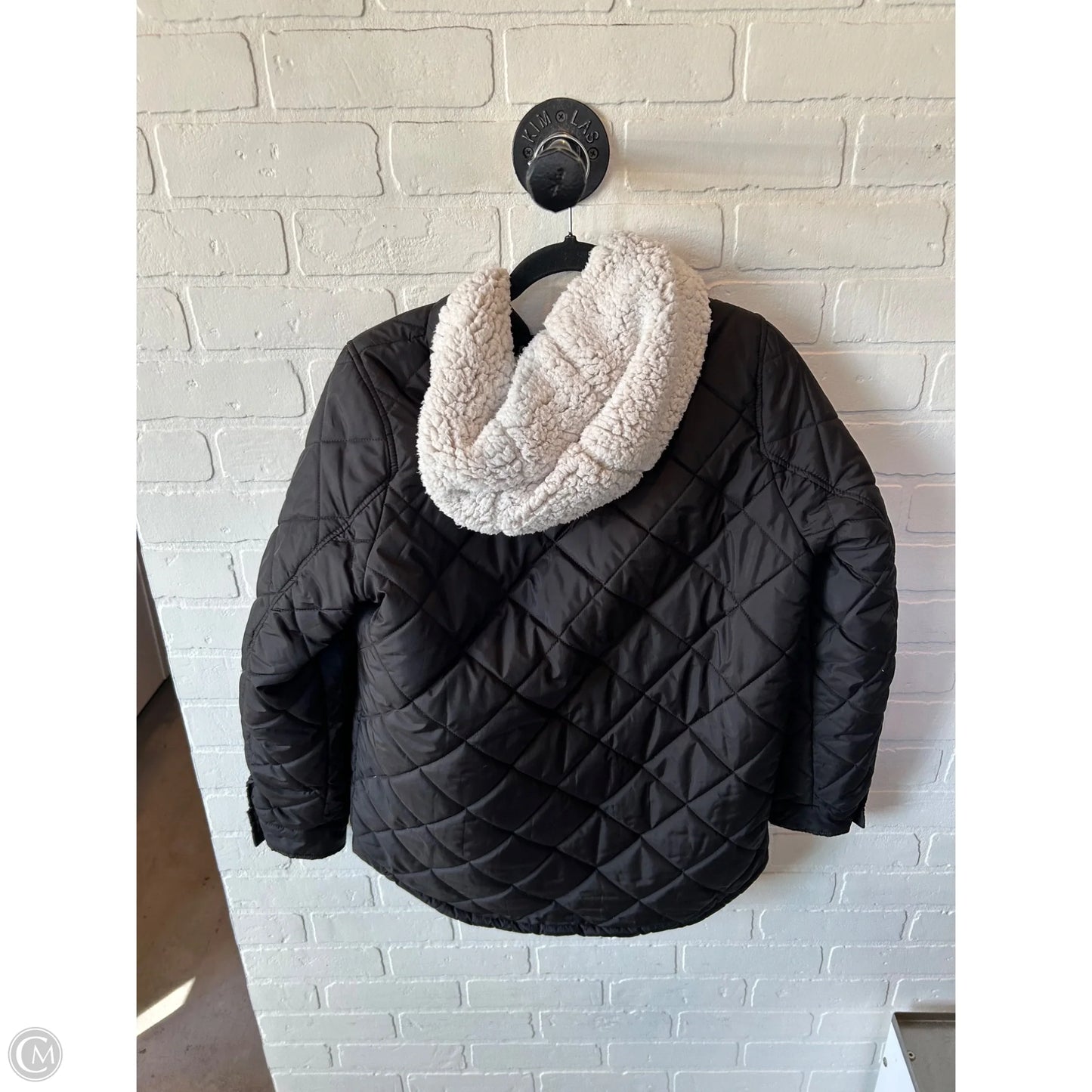 Jacket Puffer & Quilted By Sebby In Black, Size: S