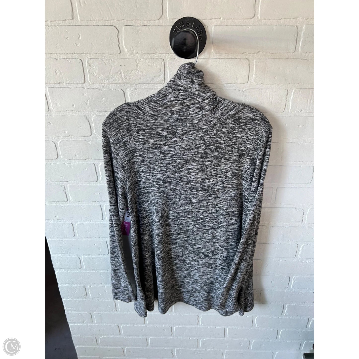 Top Long Sleeve By Alya In Grey, Size: M