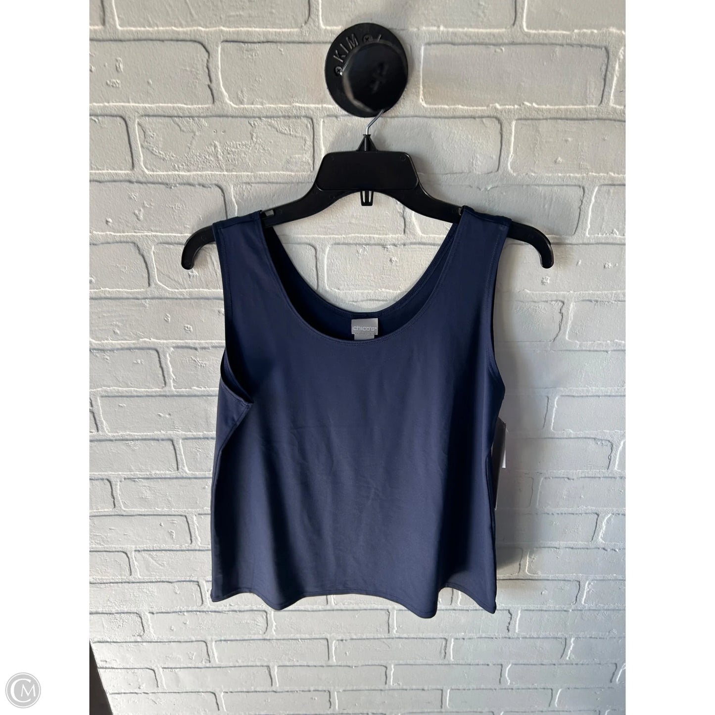 Top Sleeveless Basic By Chicos In Blue, Size: L