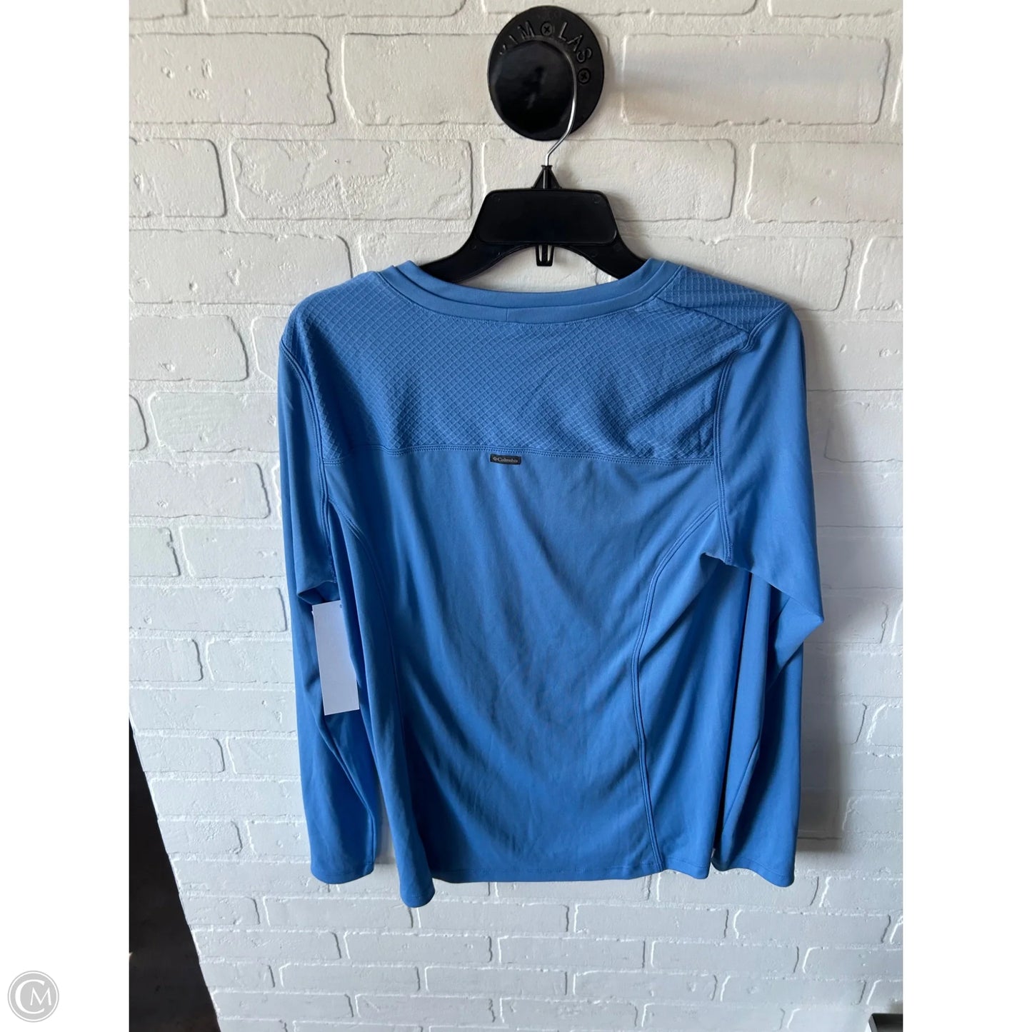 Athletic Top Long Sleeve Crewneck By Columbia In Blue, Size: L
