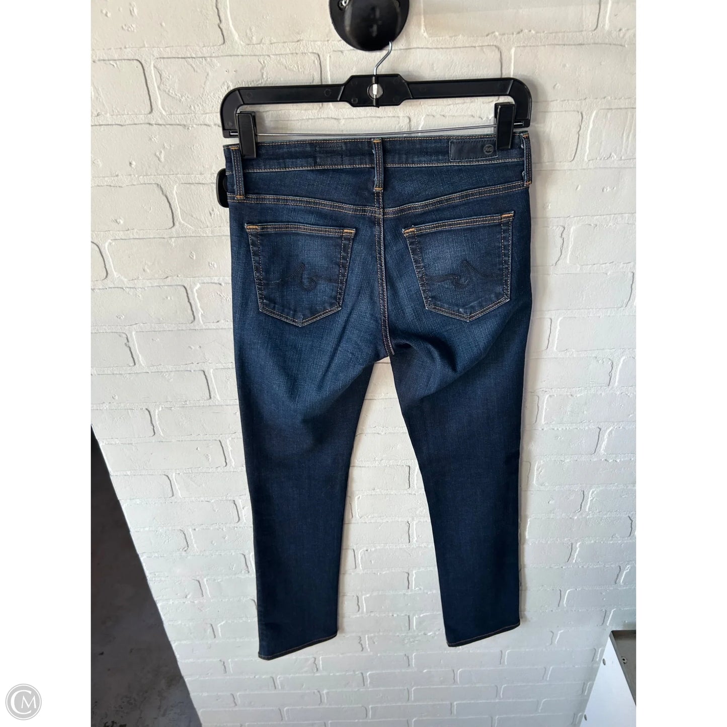 Jeans Straight By Adriano Goldschmied In Blue Denim, Size: 2