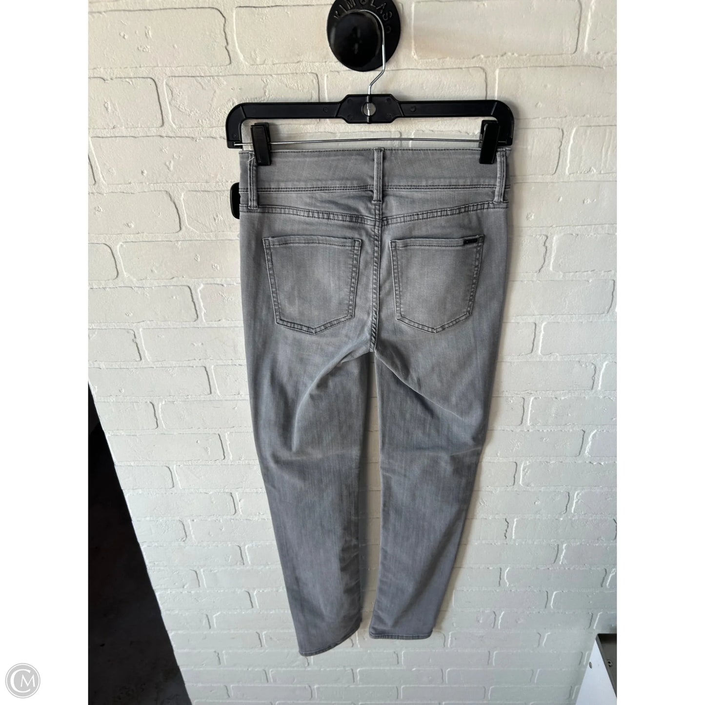 Jeans Straight By White House Black Market In Grey Denim, Size: 0