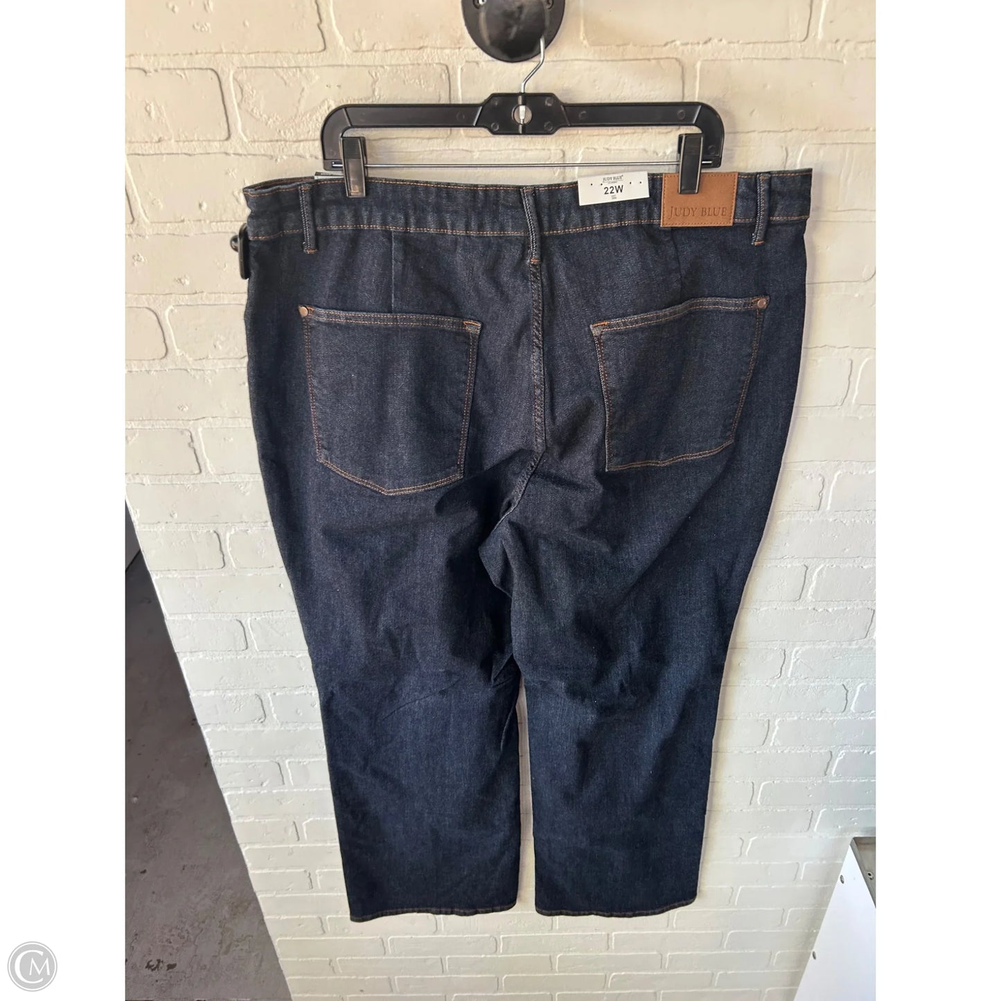 Jeans Wide Leg By Judy Blue In Blue Denim, Size: 22