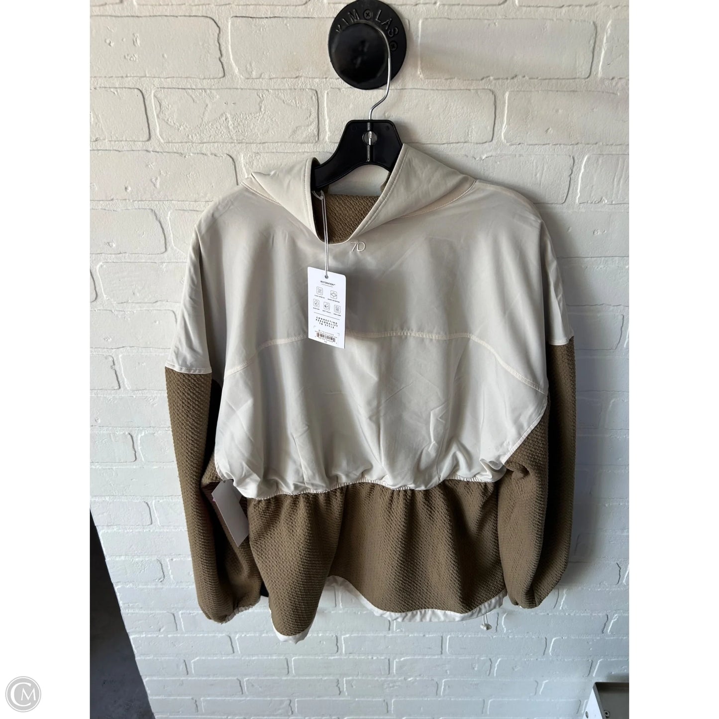 Jacket Other By Cmb In Brown & Cream, Size: Xl