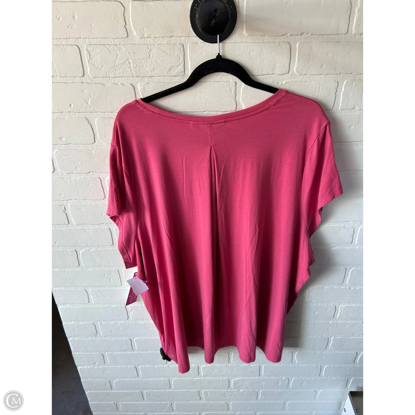 Athletic Top Short Sleeve By Athleta In Pink, Size: 2x