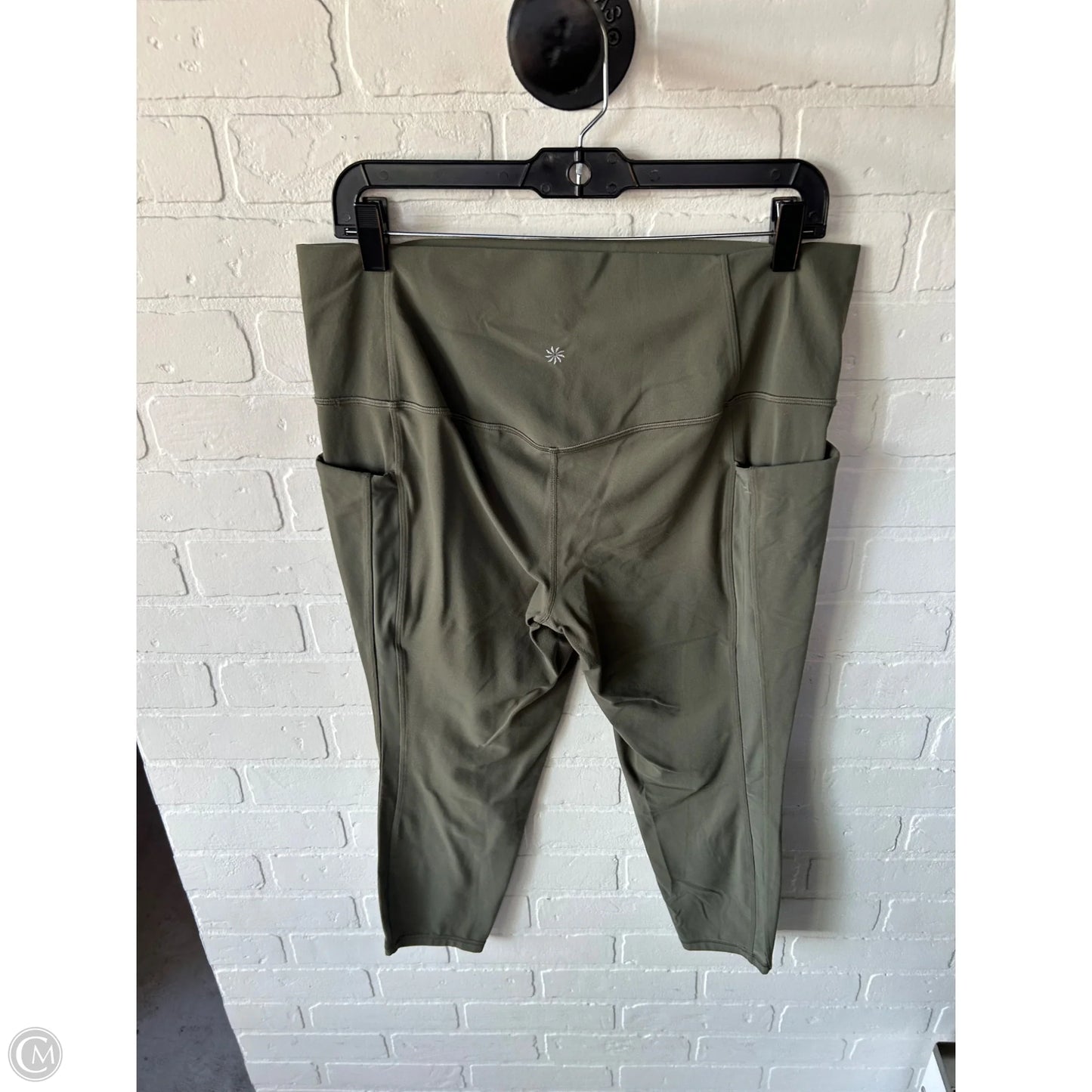 Athletic Leggings By Athleta In Green, Size: 16